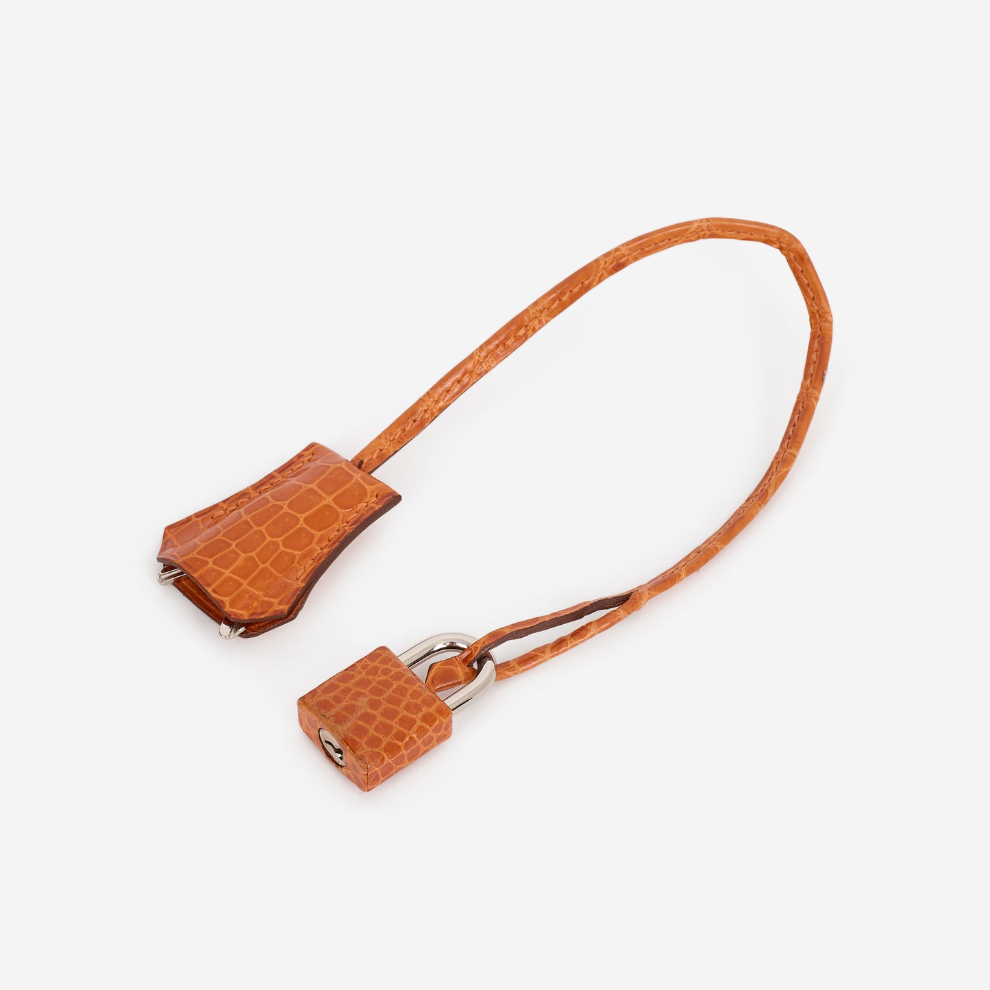 Hermès Birkin 35 - Orange Crocodile Porosus Lisse | Palladium Hardware - Bagista
