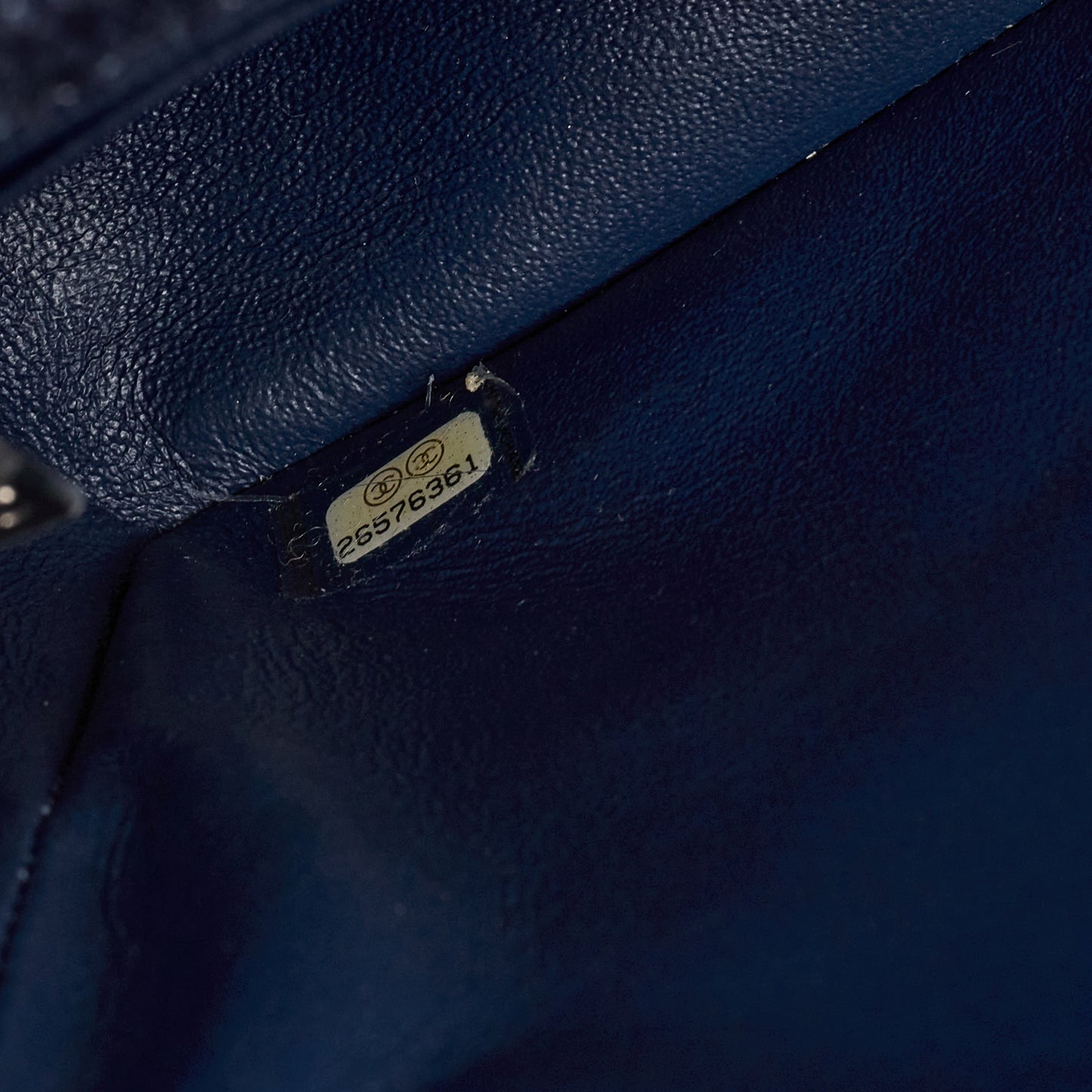 Chanel Frame Flap - Blue Denim / Braided Tweed | Silver Hardware