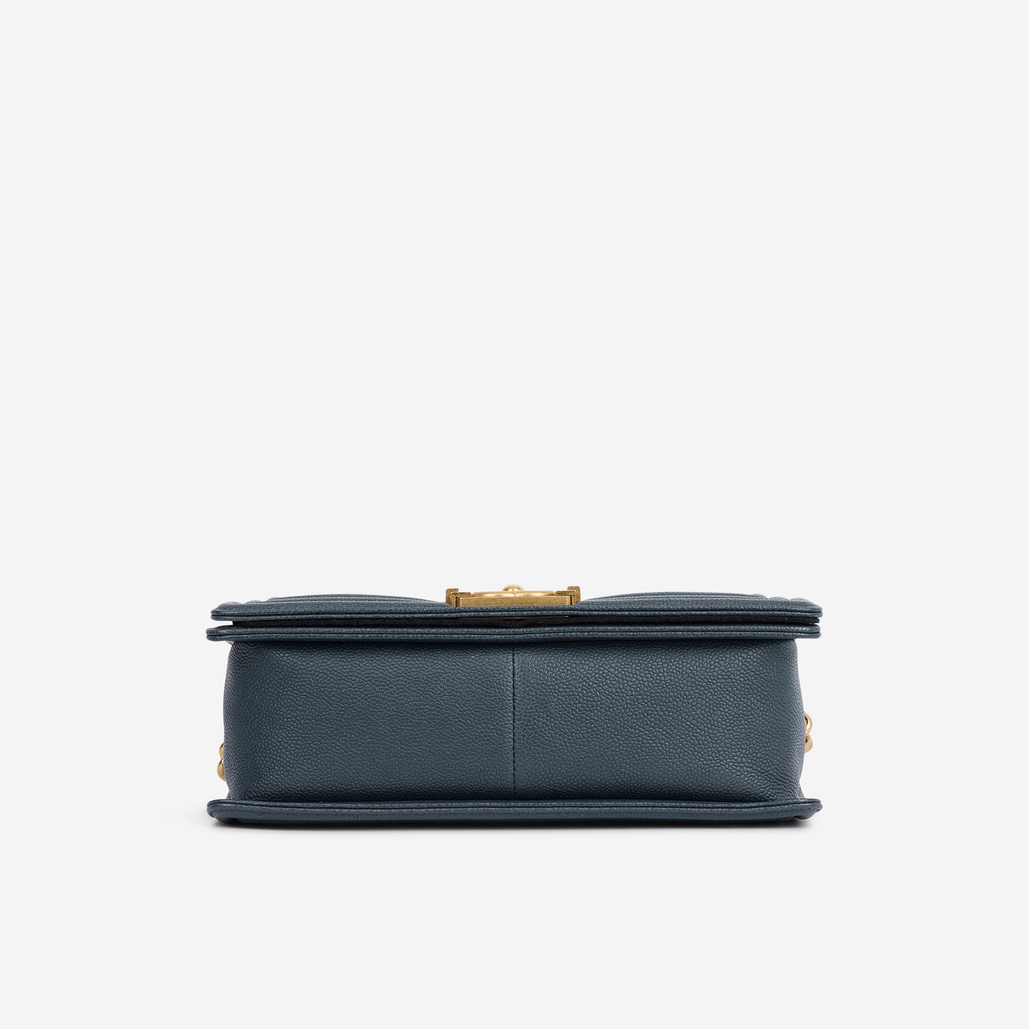 Chanel Old Medium Boy Bag - Navy Caviar | Gold Hardware
