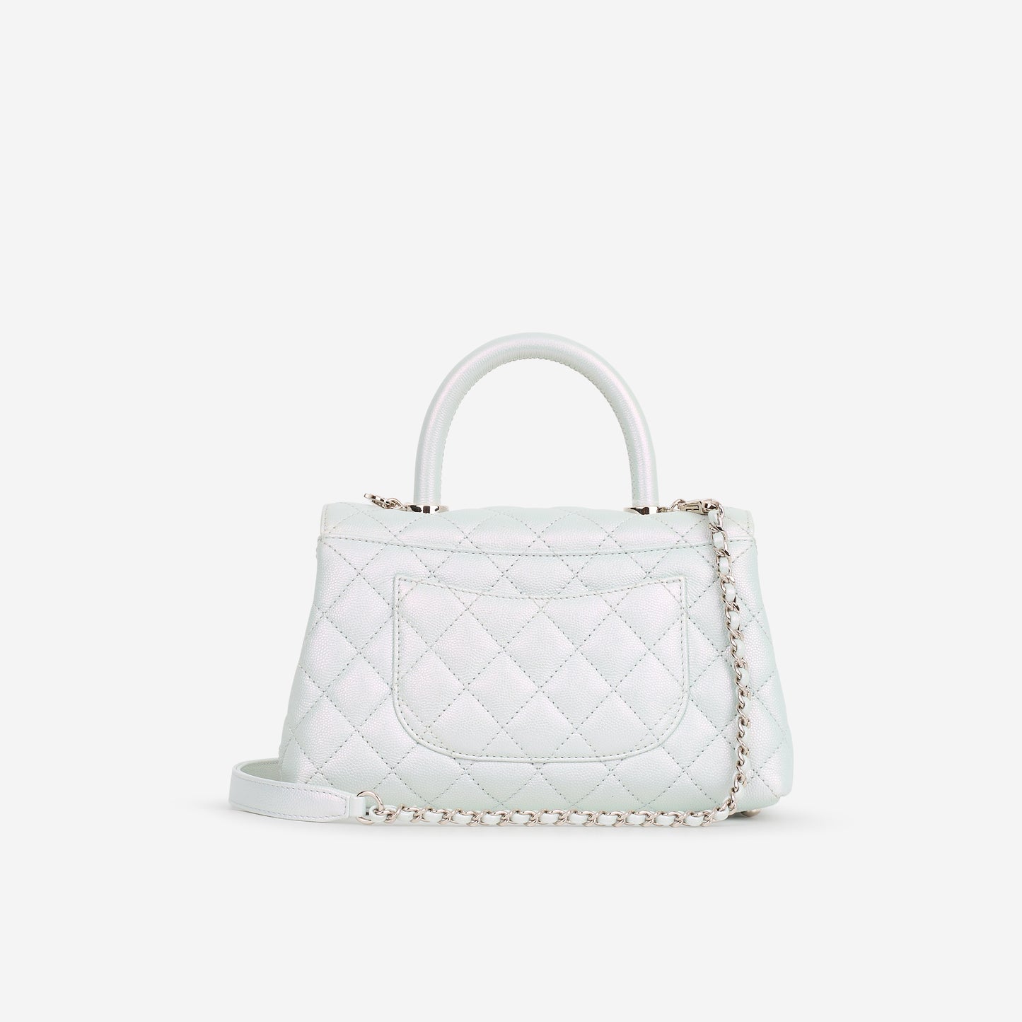 Chanel Small Coco Handle - Iridescent Caviar | Rainbow Hardware