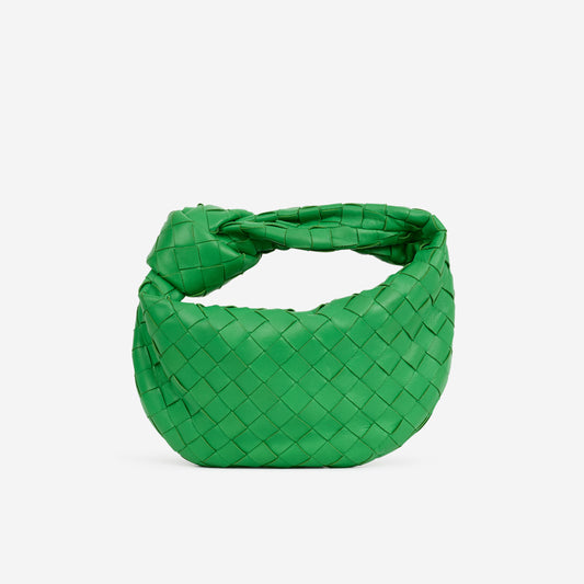 Bottega Veneta Mini Jodie - Parakeet Intrecciato | Gold Hardware