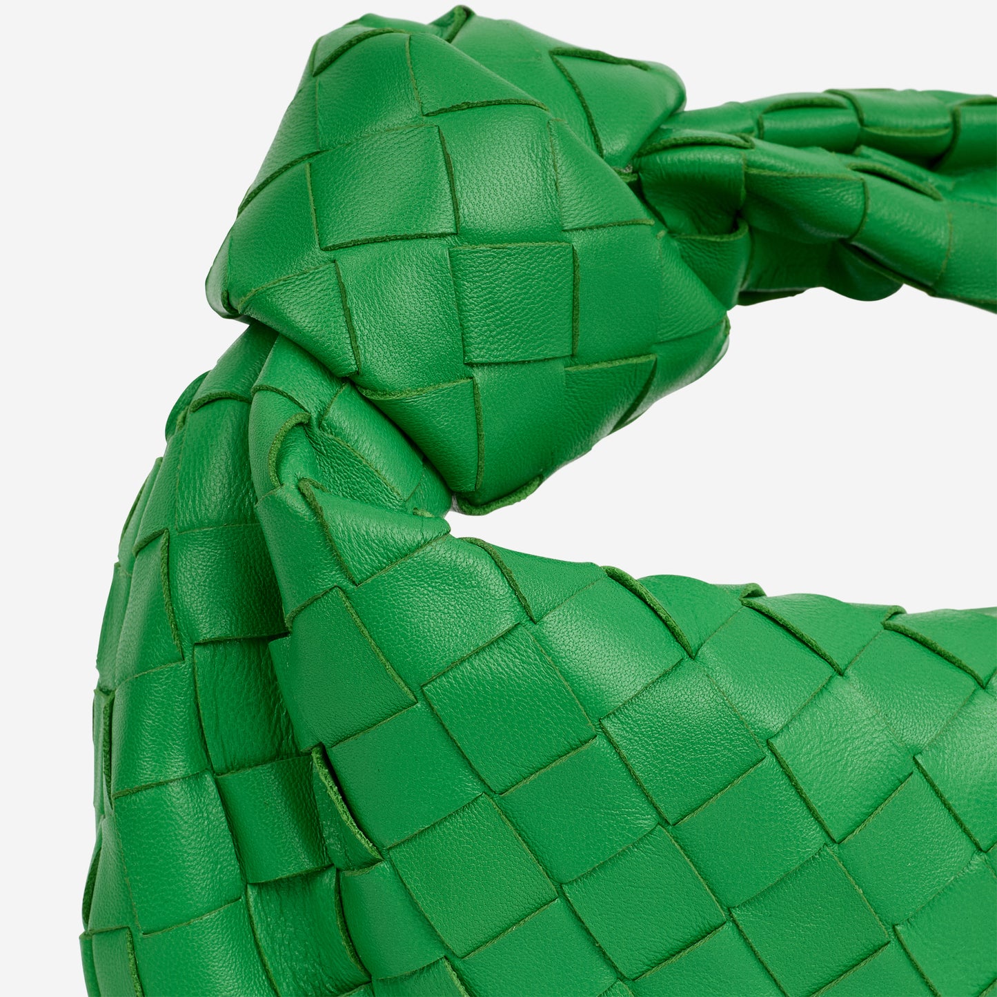 Bottega Veneta Mini Jodie - Parakeet Intrecciato | Gold Hardware