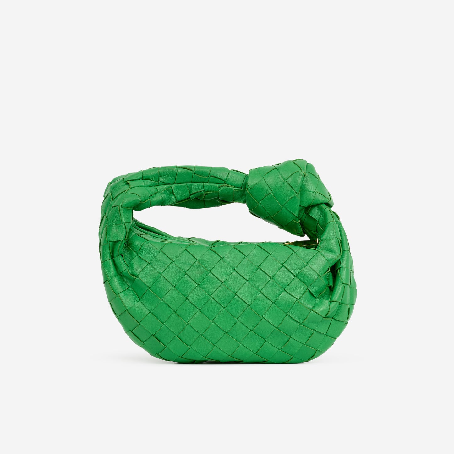 Bottega Veneta Mini Jodie - Parakeet Intrecciato | Gold Hardware