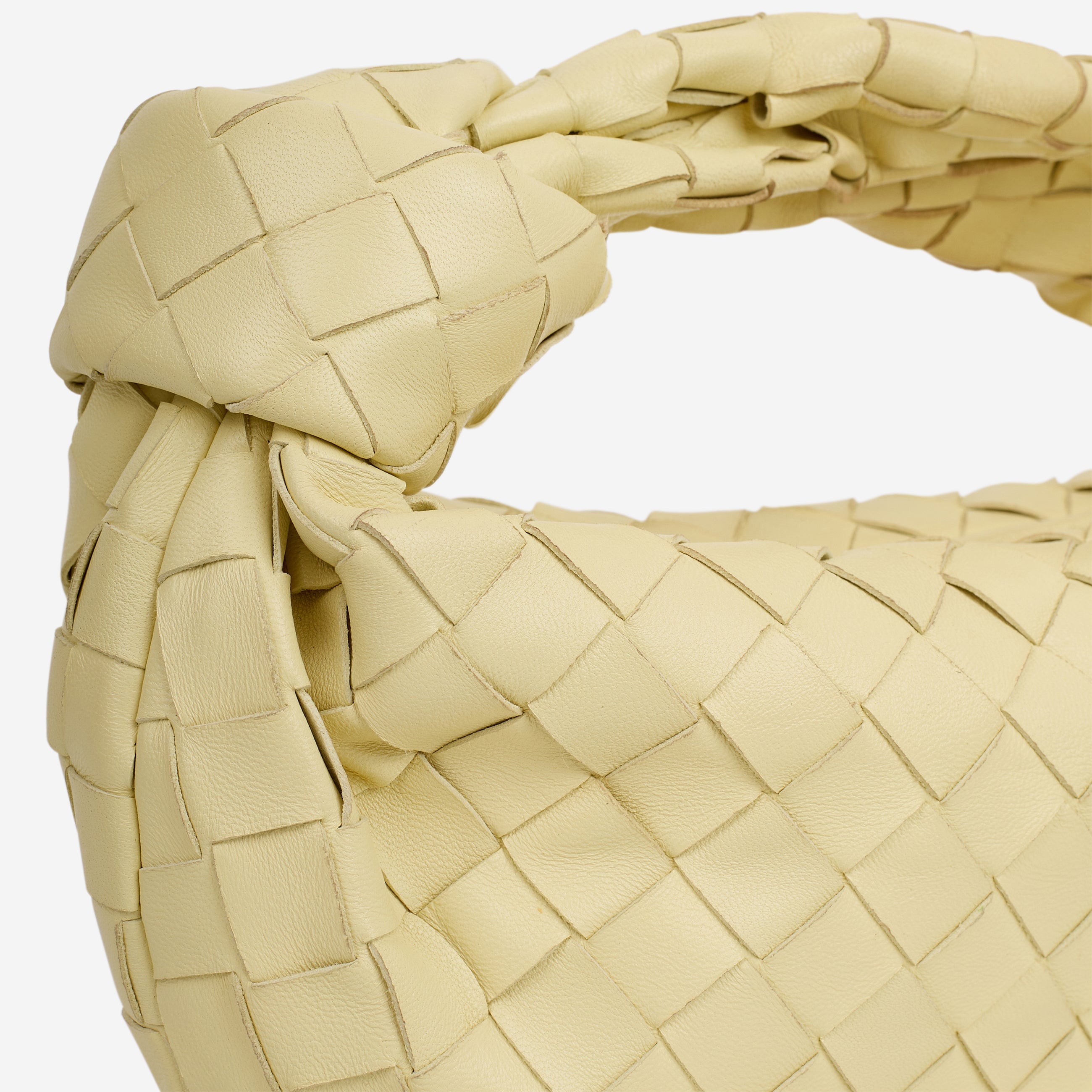 Bottega Veneta Mini Jodie - Ice Cream Intrecciato | Silver