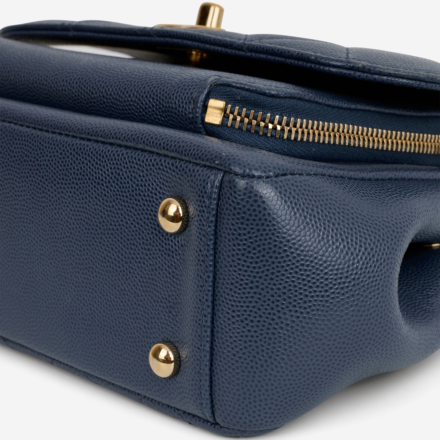 Chanel Small Business Affinity - Blue Caviar | Champagne Gold Hardware