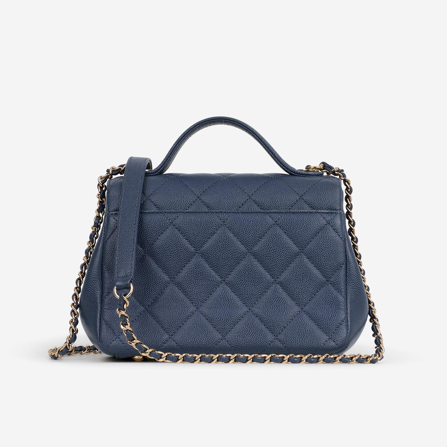 Chanel Small Business Affinity - Blue Caviar | Champagne Gold Hardware
