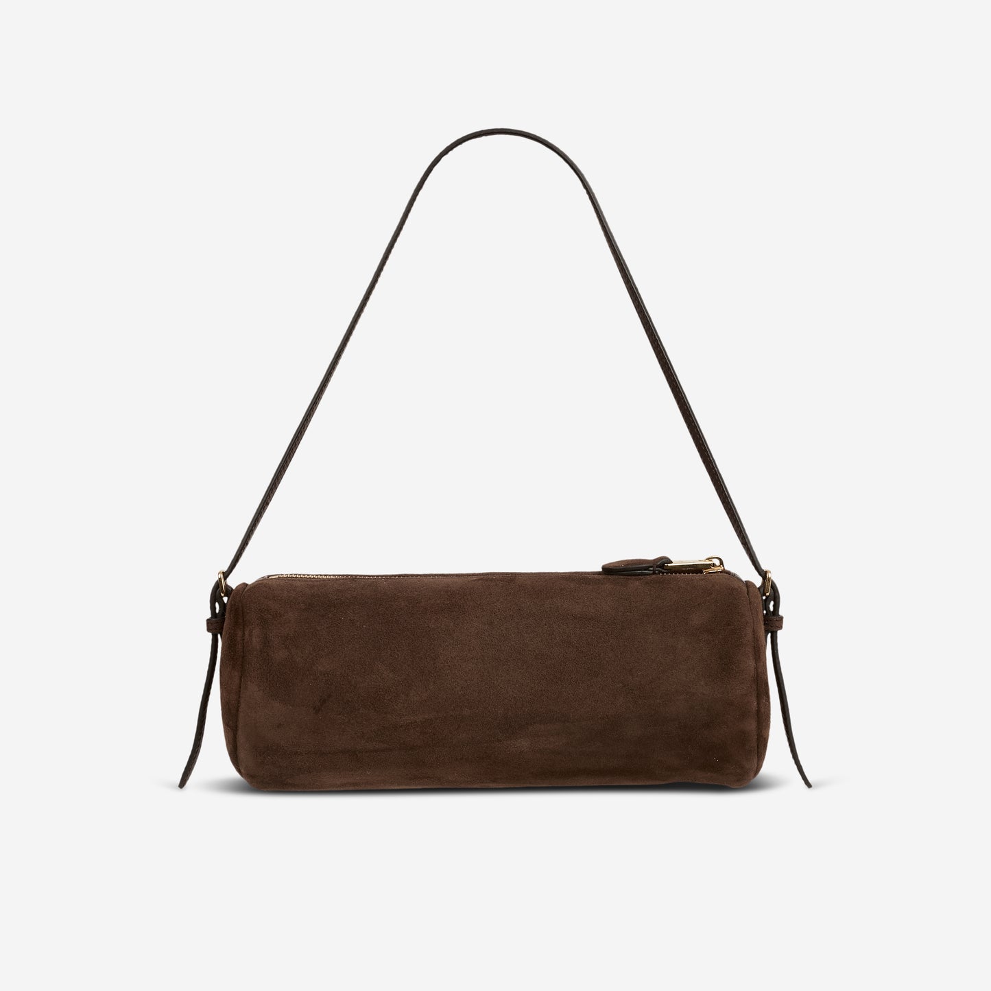 Miu Miu Shoulder Pouch - Brown Suede Leather | Gold Hardware