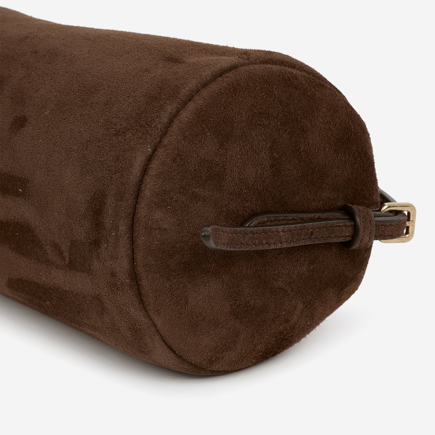 Miu Miu Shoulder Pouch - Brown Suede Leather | Gold Hardware