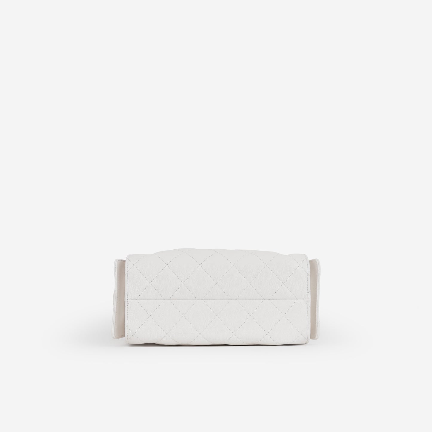 Chanel Mini 25 Hobo - White Caviar Polished | Gold Hardware