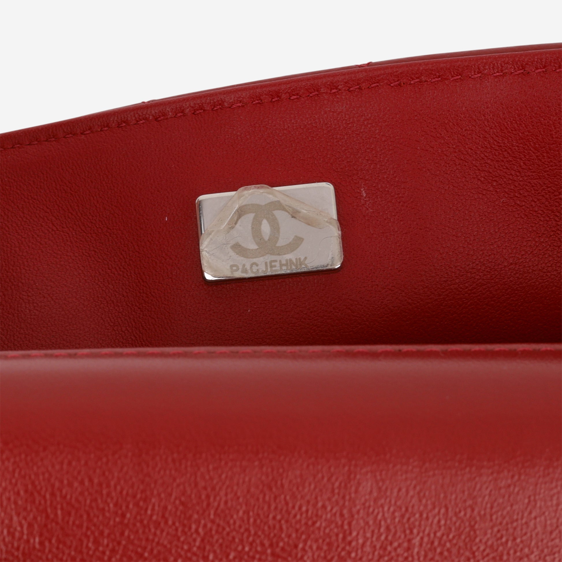 Mini Rectangular - Red Lambskin | Silver Hardware - Bagista