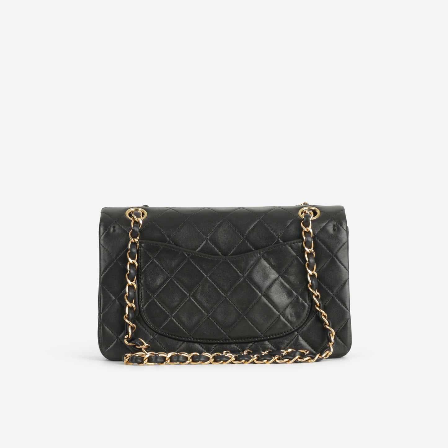 Chanel Vintage Small Classic Flap - Black Lambskin | Gold Hardware