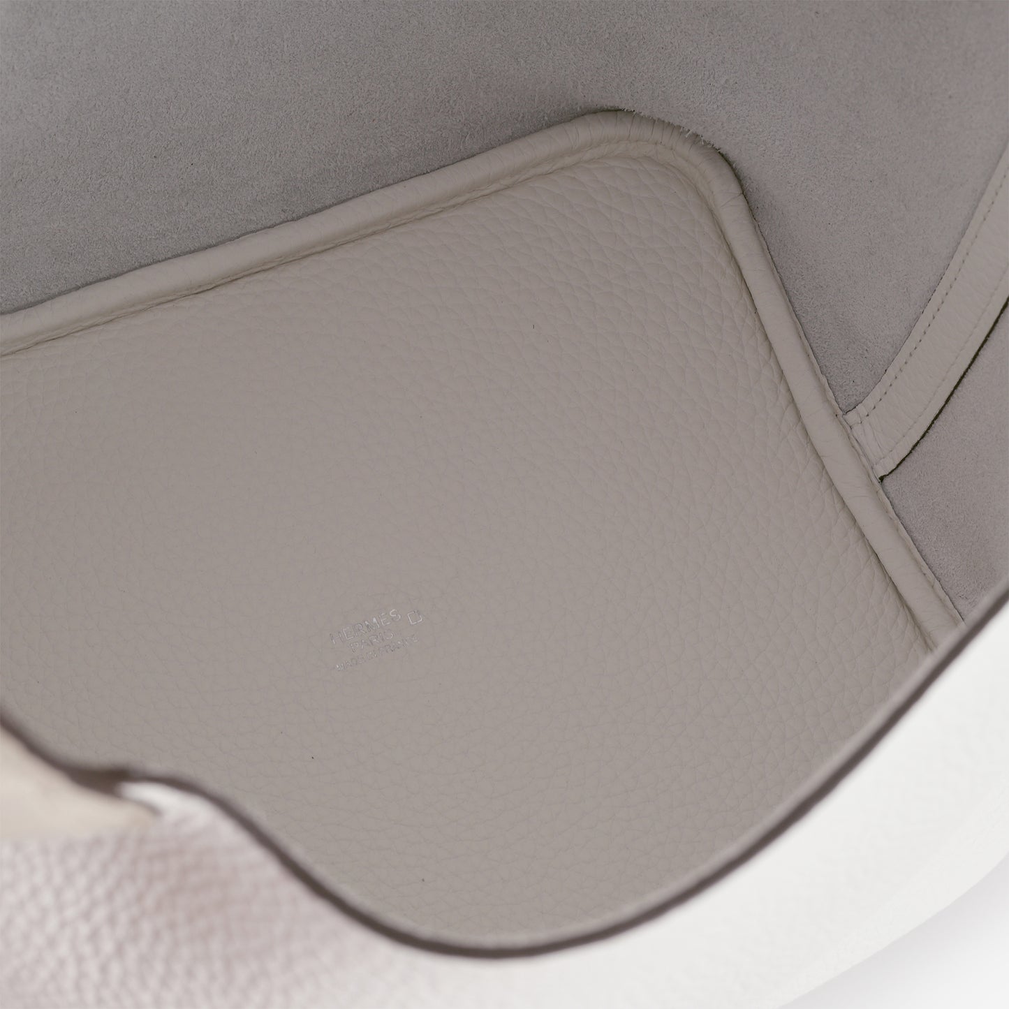 Hermès Picotin 22 Touch - New White Clemence / Beton Alligator Mississippiensis | Palladium Hardware
