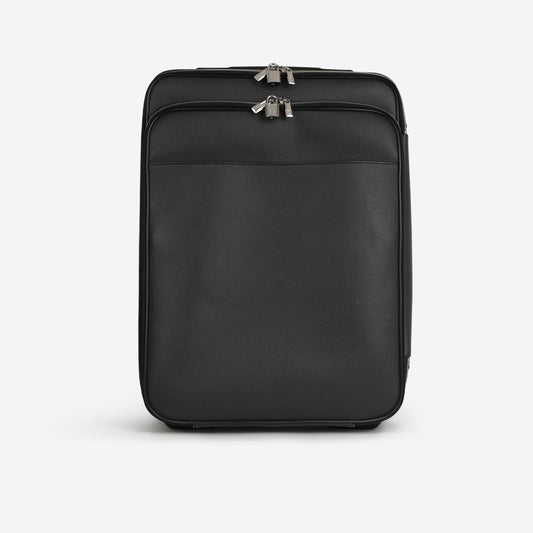 Louis Vuitton Pégase 55 Suitcase - Black Taiga Leather | Silver Hardware