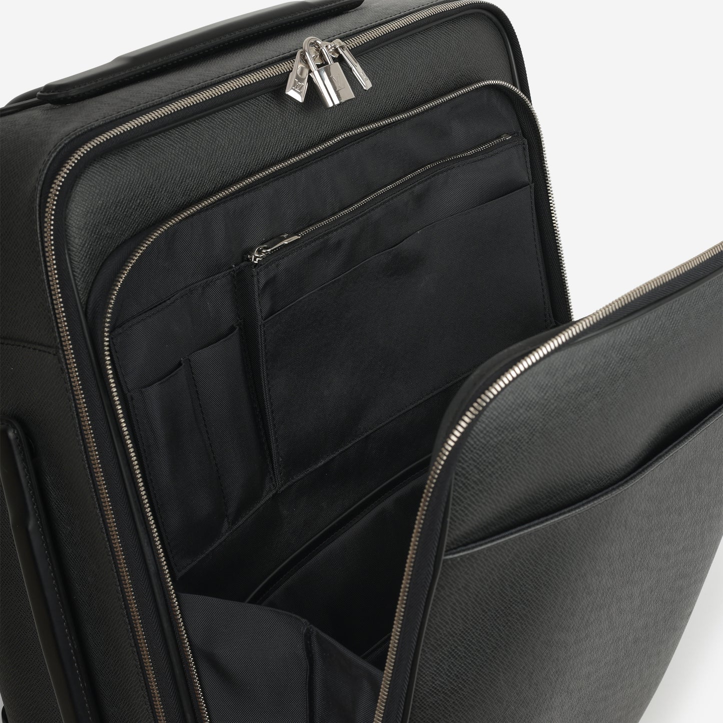 Louis Vuitton Pégase 55 Suitcase - Black Taiga Leather | Silver Hardware