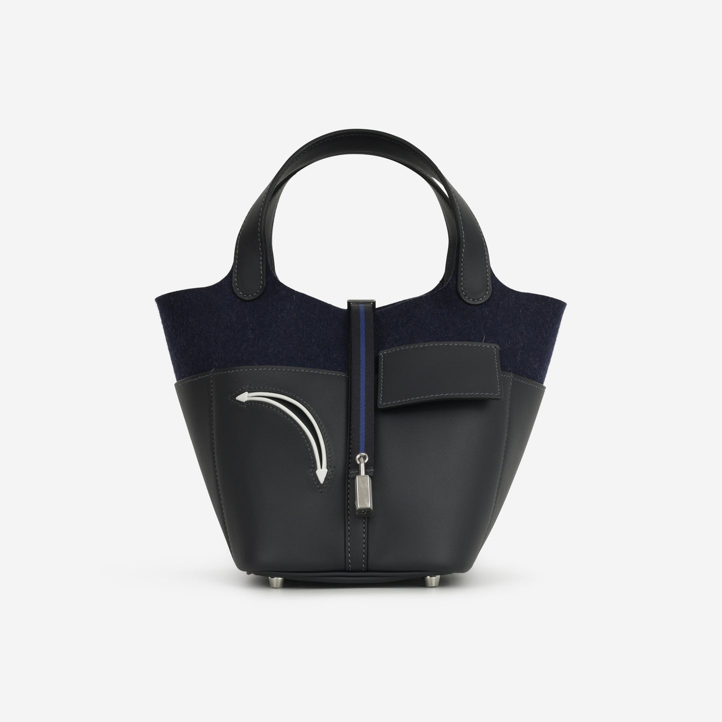 Hermès Picotin 18 Go Team - Caban / Bleu Nuit / Bleu de France | Palladium Hardware