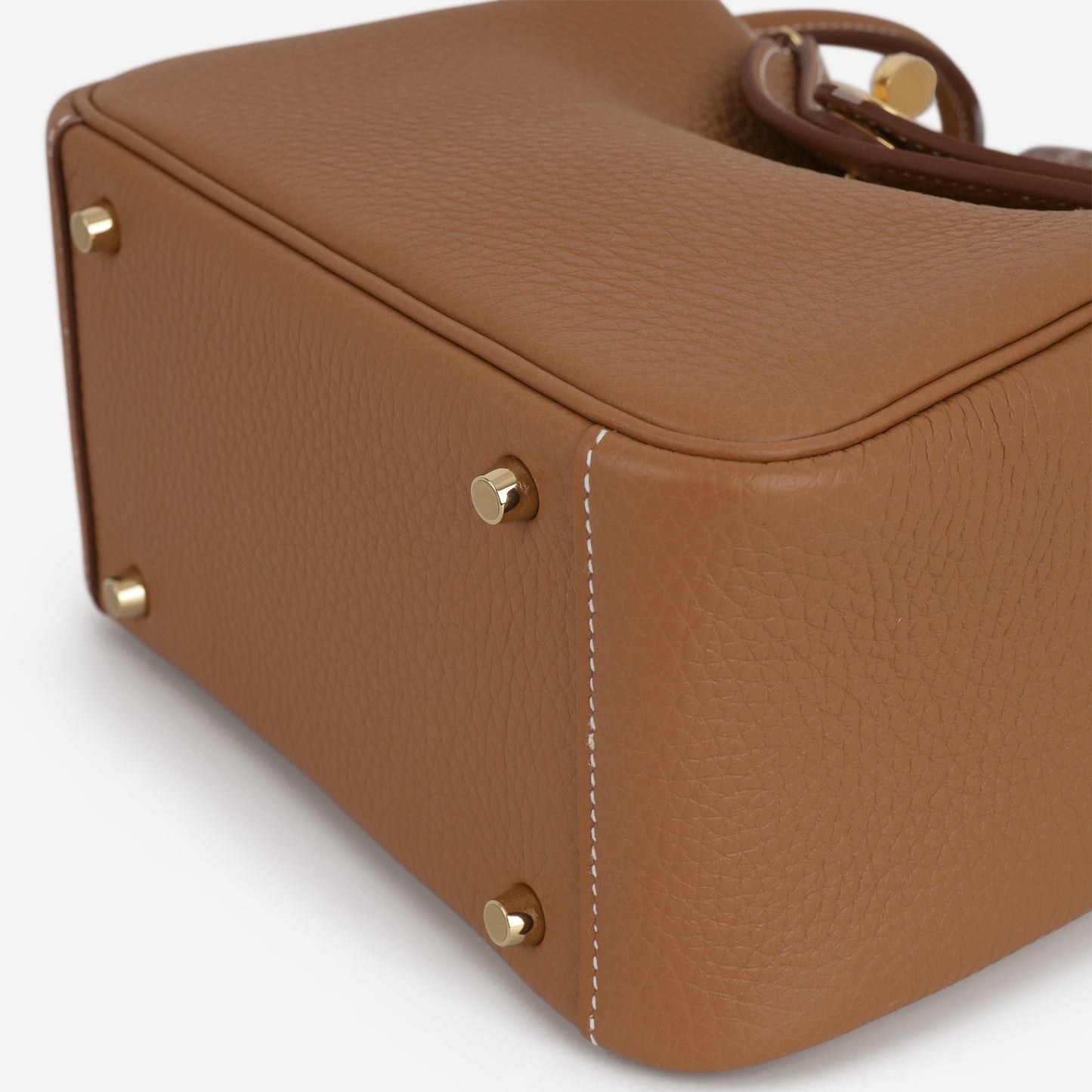Hermès Mini Lindy - Gold Clemence | Gold Hardware