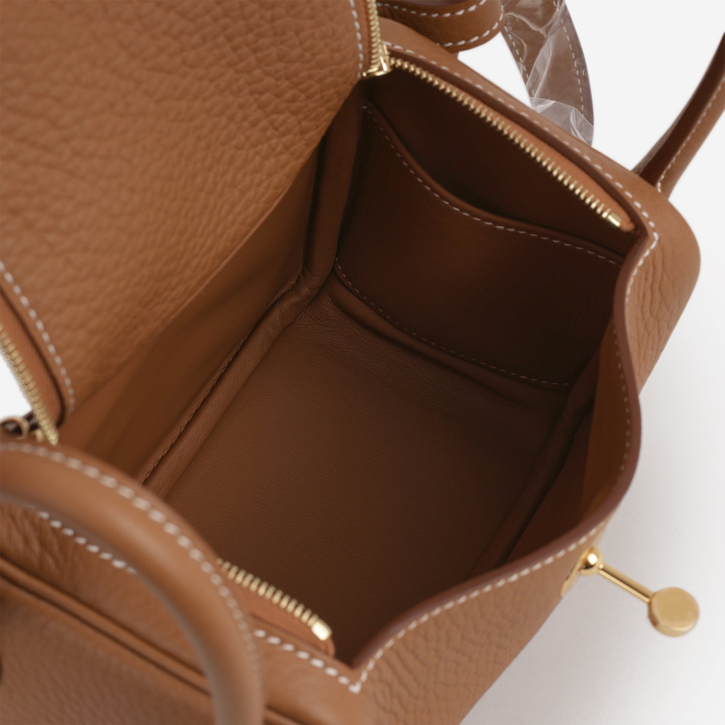 Hermès Mini Lindy - Gold Clemence | Gold Hardware