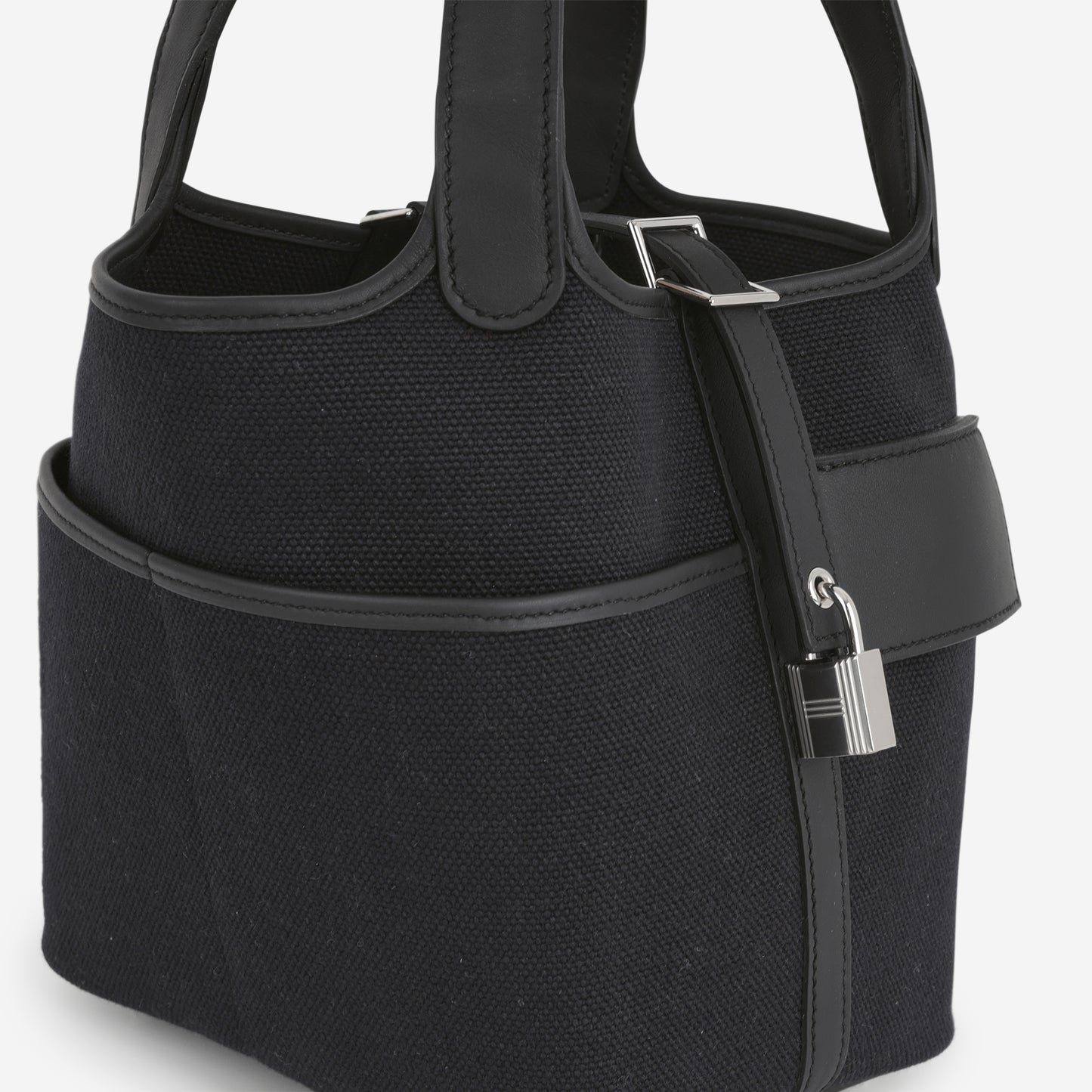 Hermès Picotin 18 Cargo - Noir Canvas / Swift | Palladium Hardware
