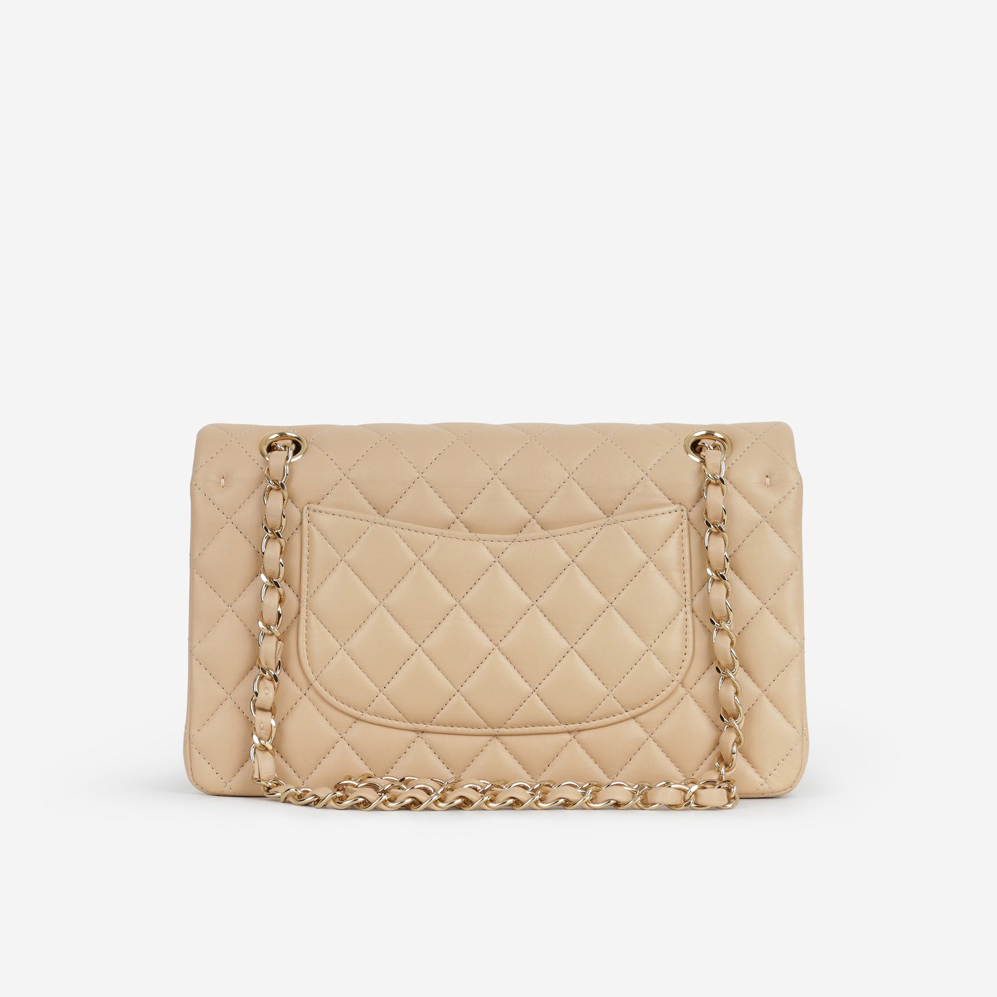 Chanel Medium Classic Flap - Beige Lambskin | Gold Hardware