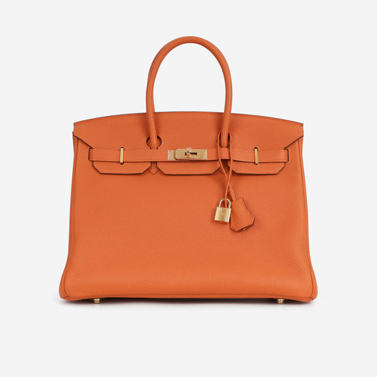 Hermès Birkin 35 - Orange Togo | Gold Hardware