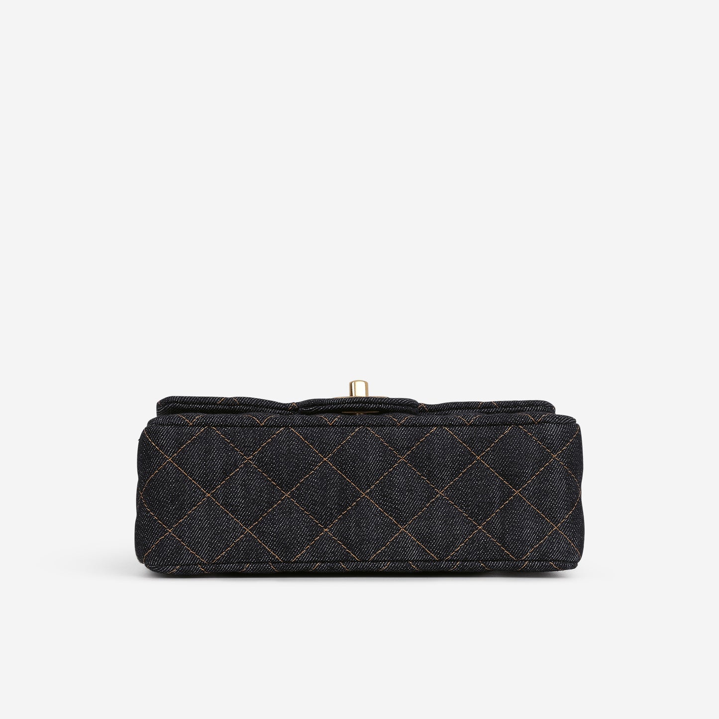 Chanel Mini Flap Rectangular - Indigo Denim | Gold Hardware - Bagista