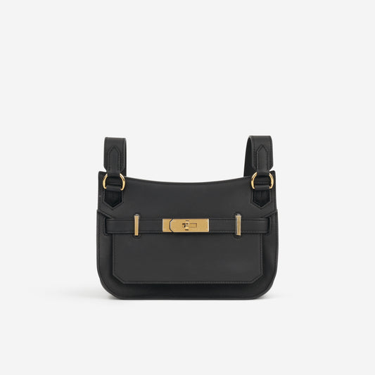 Hermès Mini Jypsiere - Black Swift | Gold Hardware