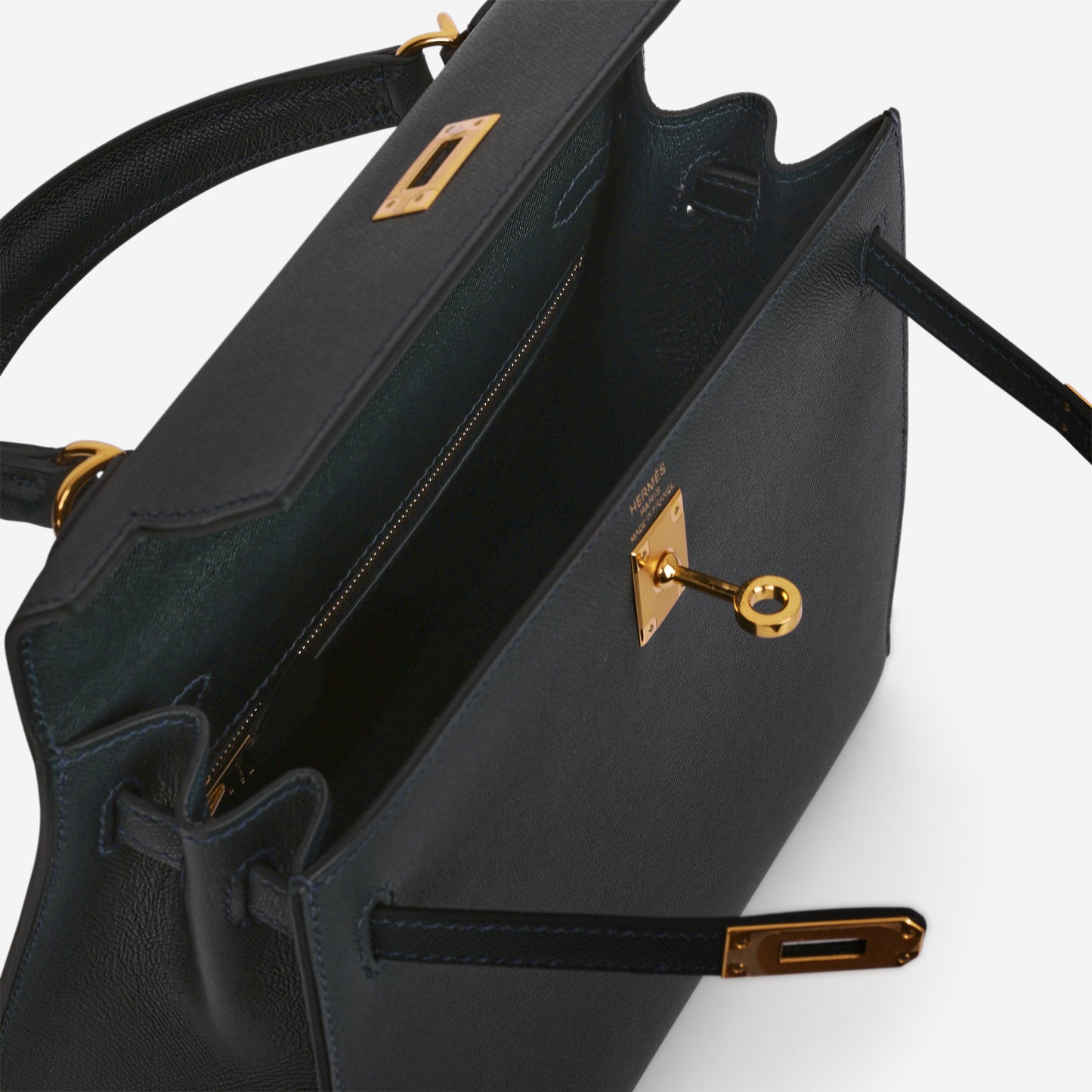 Hermès Kelly 25 - Vert Rousseau Madame | Gold Hardware