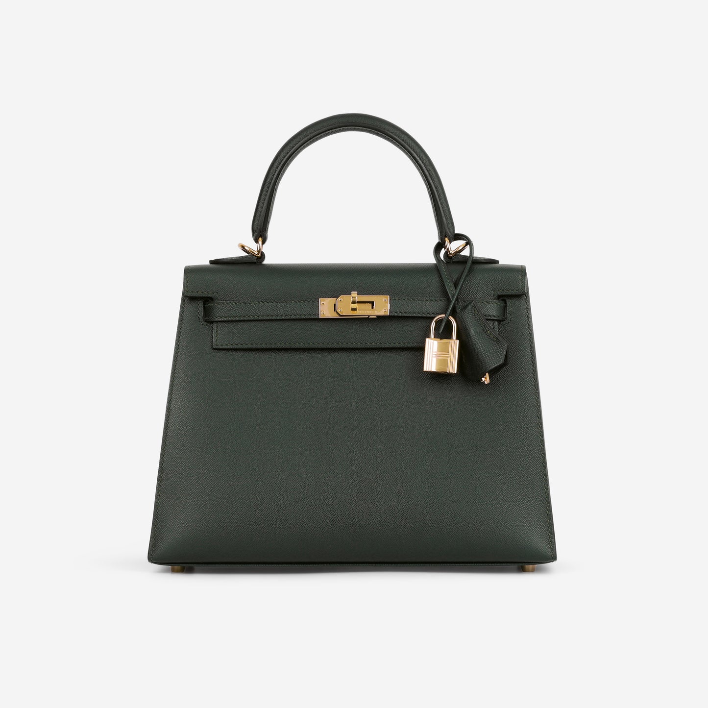 Hermès Kelly 25 - Vert Rousseau Madame | Gold Hardware