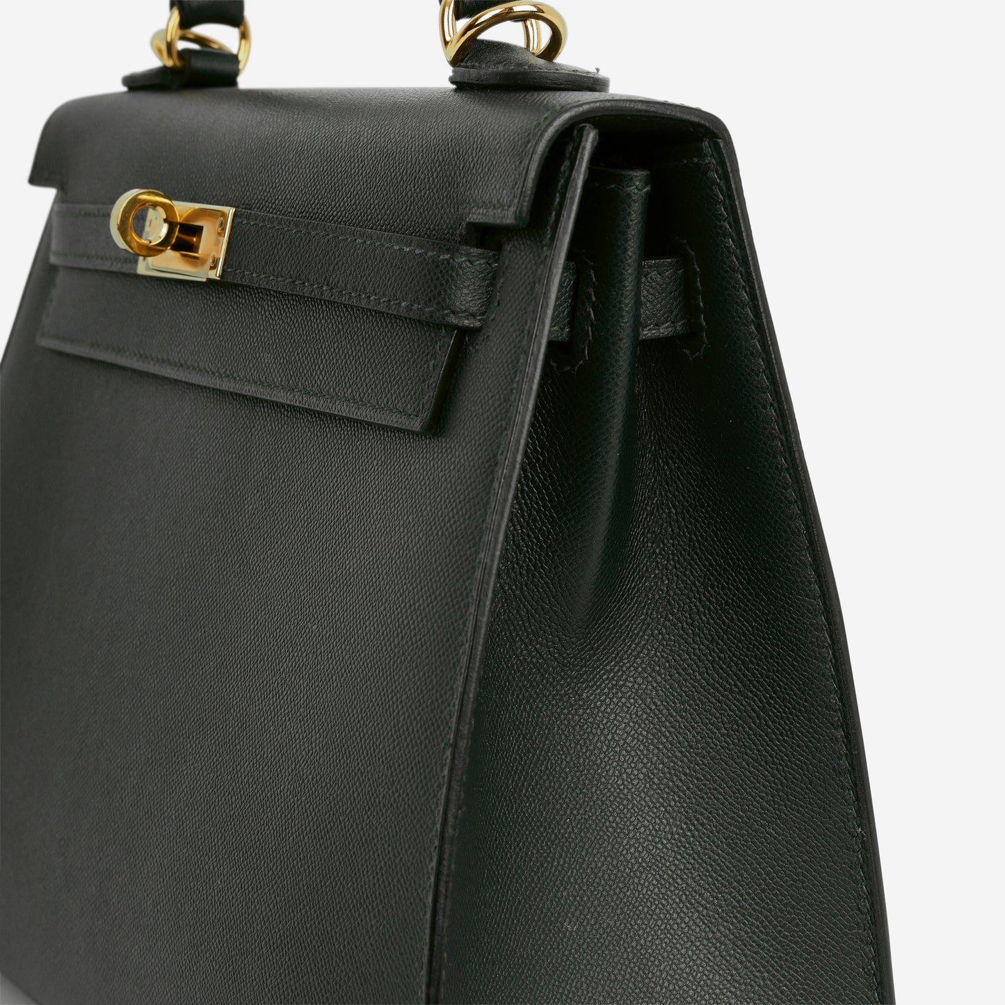 Hermès Kelly 25 - Vert Rousseau Madame | Gold Hardware