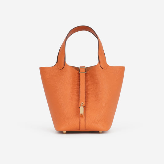 Hermès Picotin 18 - Orange Clemence | Gold Hardware