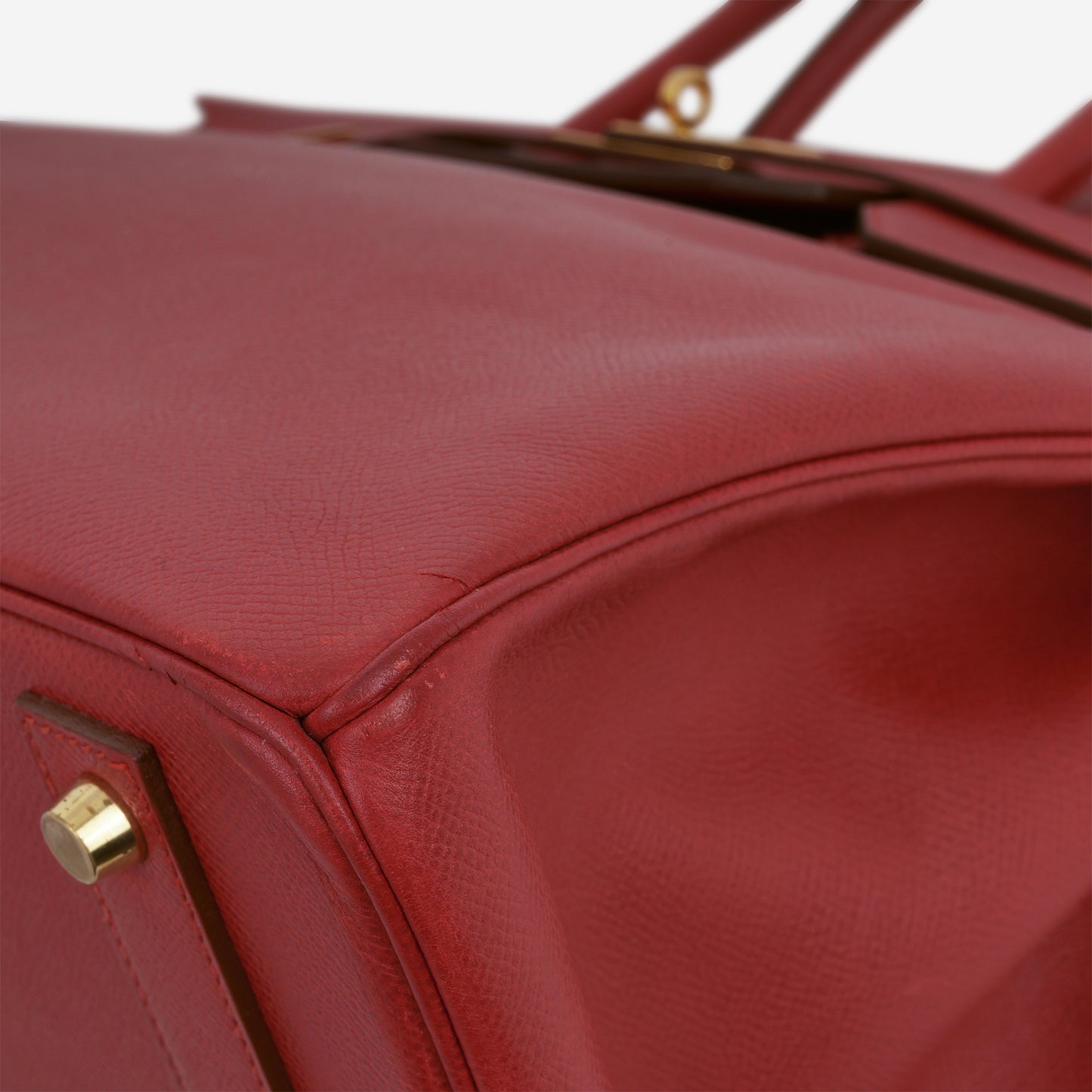 Hermès Vintage Birkin 40 - Rouge Vif Courchevel | Gold Hardware