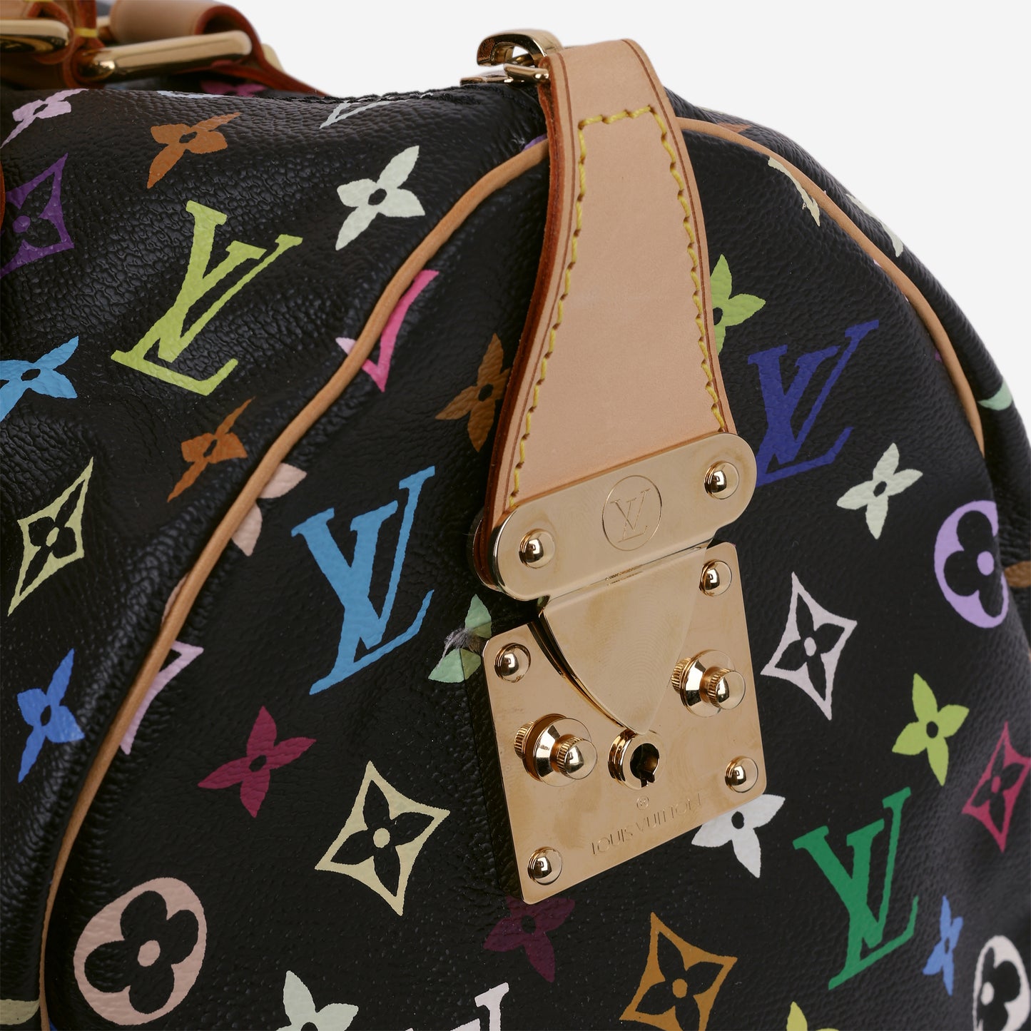 Louis Vuitton Takashi Murakami Keepall 45 - Black Multicolore Monogram | Gold Hardware