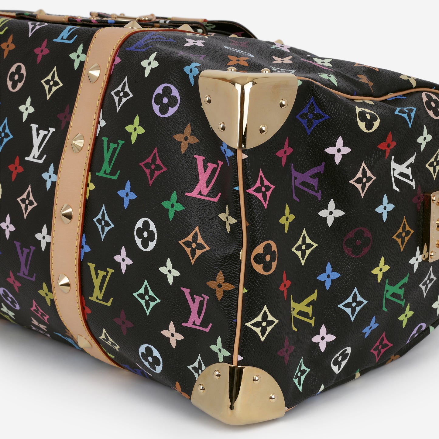 Louis Vuitton Takashi Murakami Keepall 45 - Black Multicolore Monogram | Gold Hardware