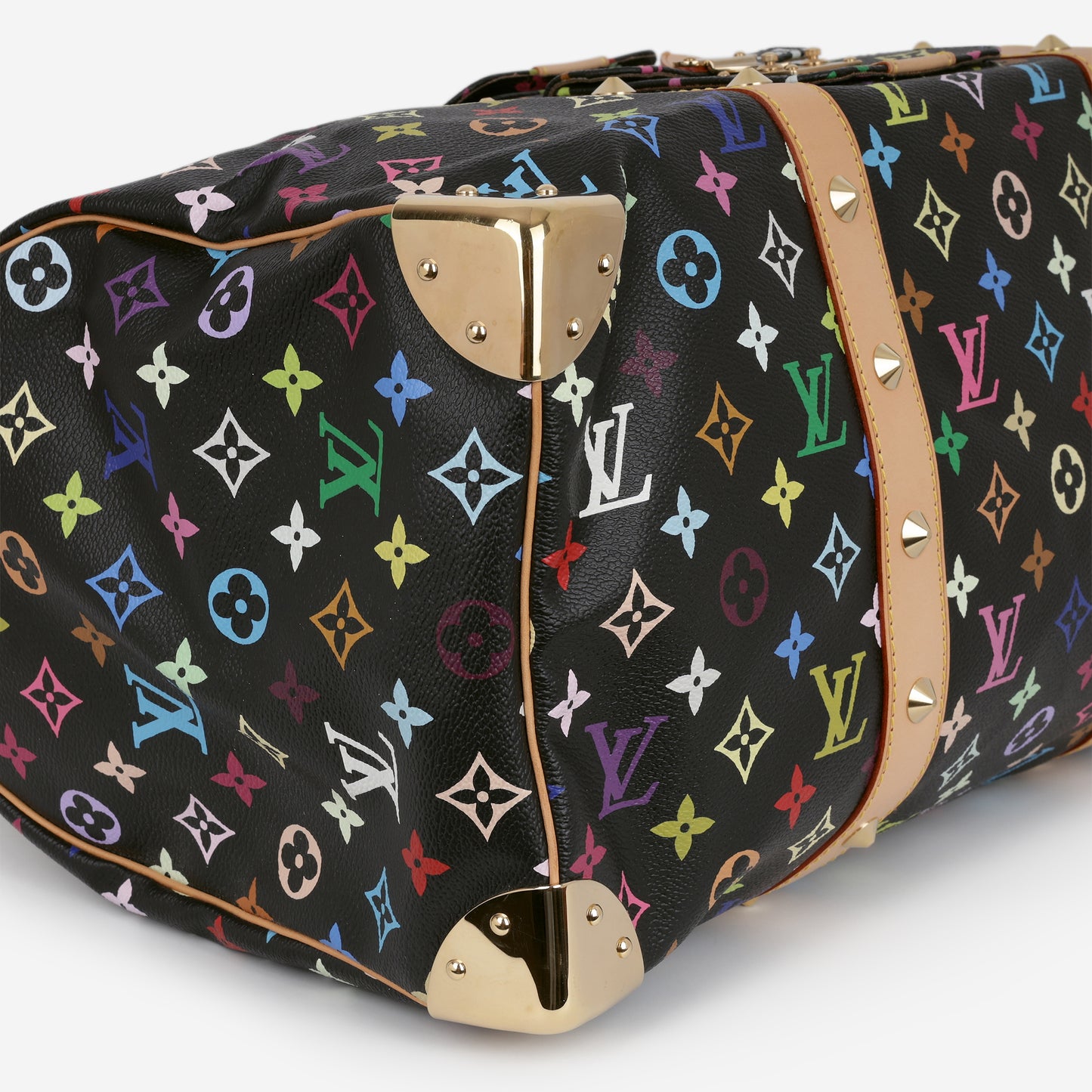 Louis Vuitton Takashi Murakami Keepall 45 - Black Multicolore Monogram | Gold Hardware