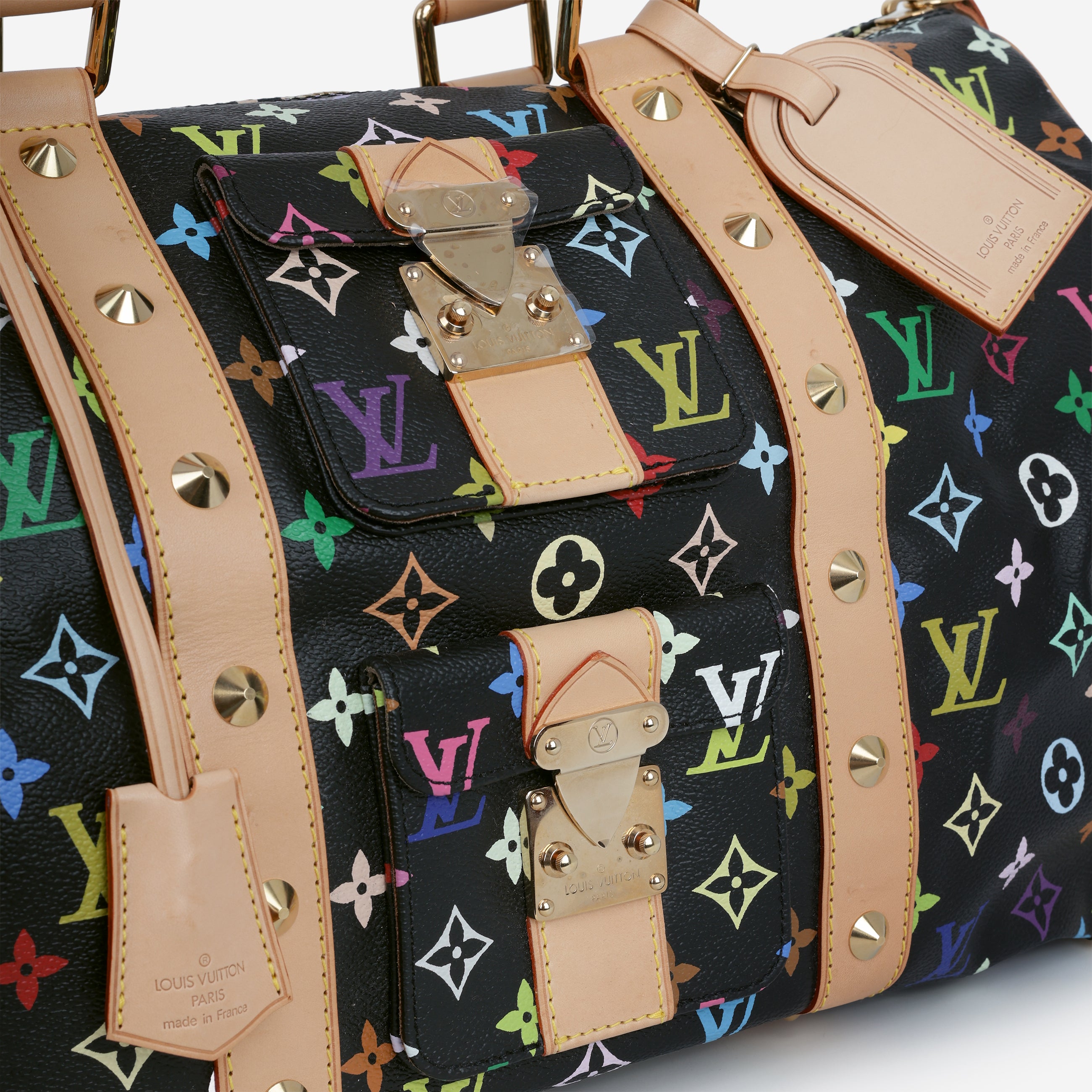 Louis Vuitton Takashi Murakami Keepall 45 Black Multicolore