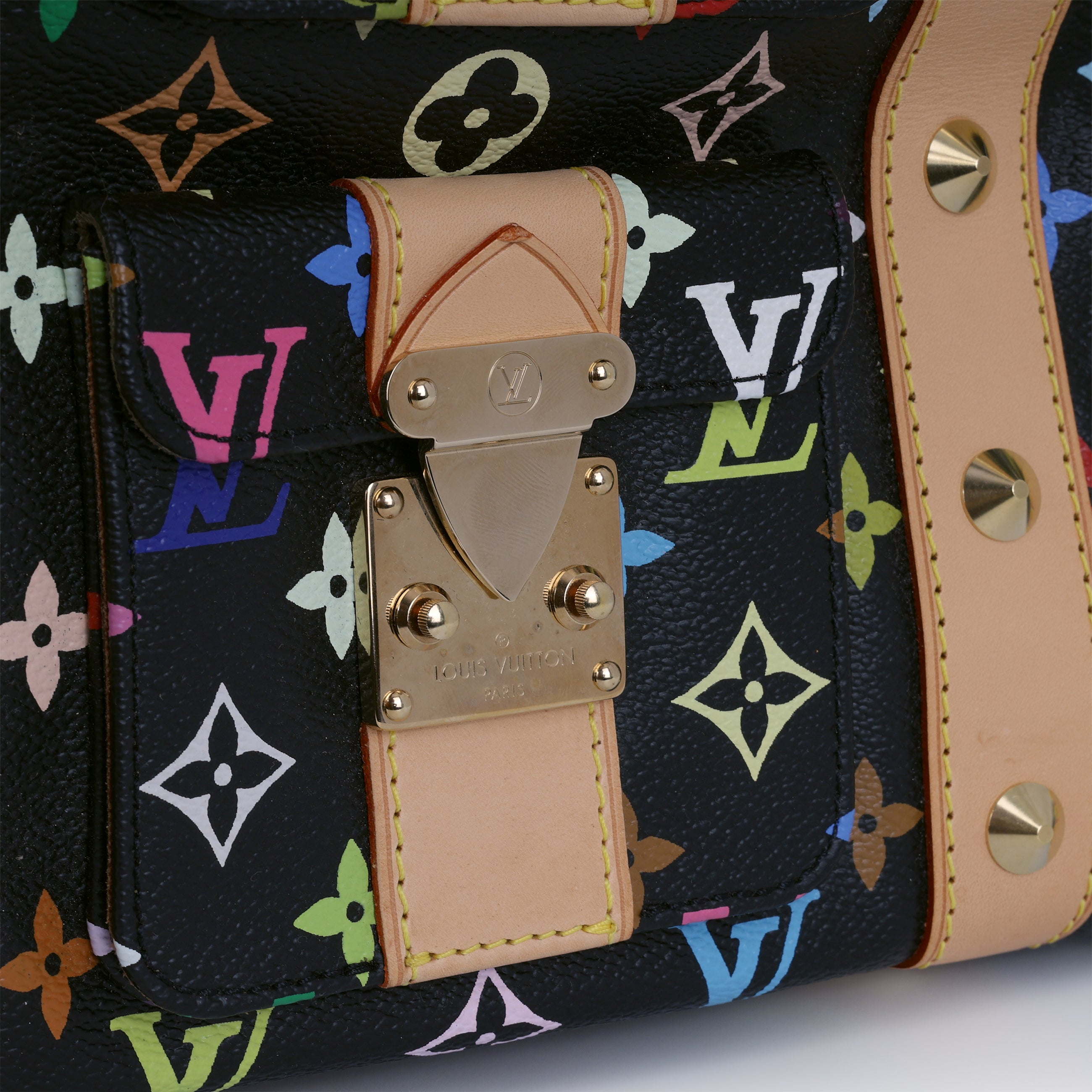 Louis Vuitton Takashi Murakami Keepall 45 Black Multicolore