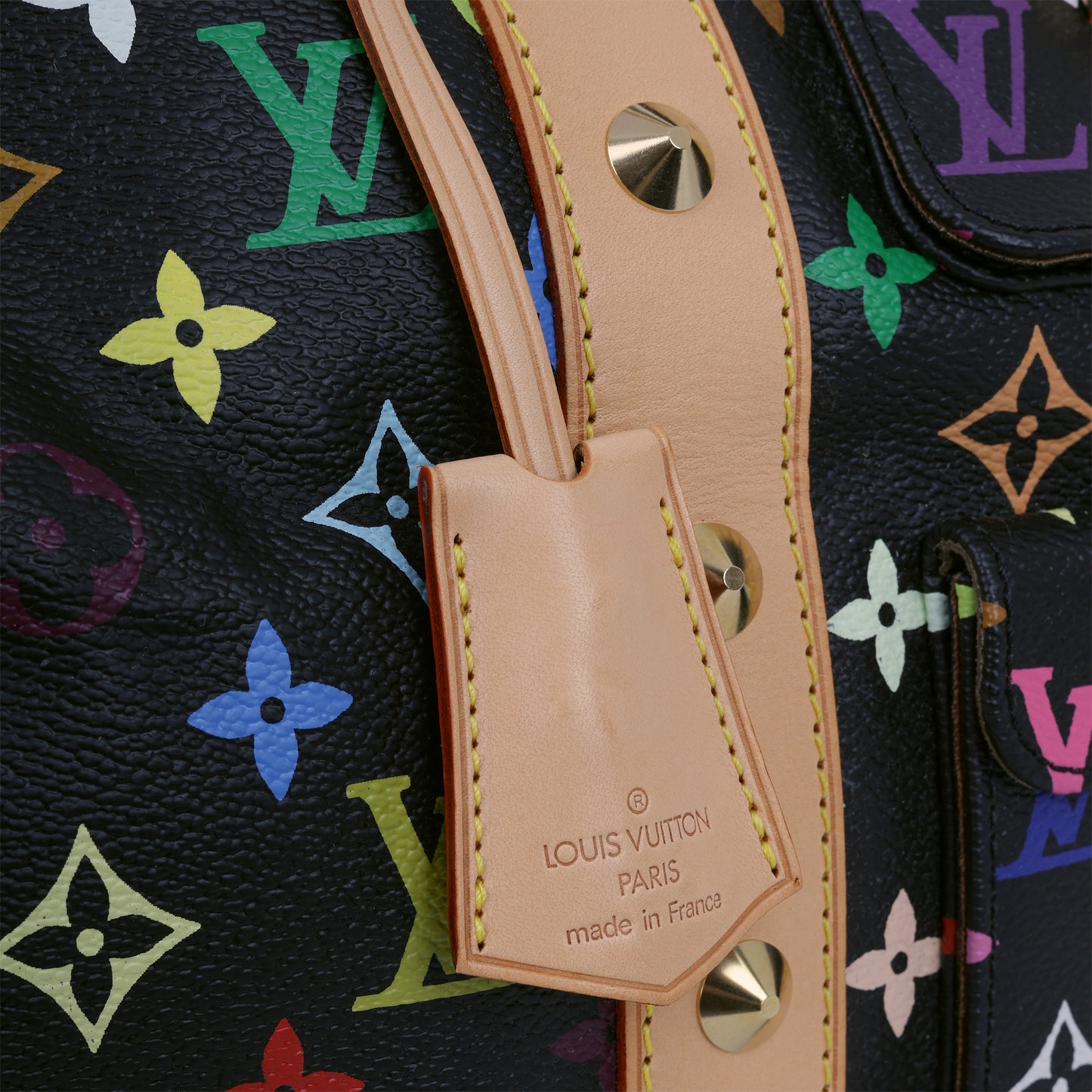 Louis Vuitton Takashi Murakami Keepall 45 - Black Multicolore Monogram | Gold Hardware