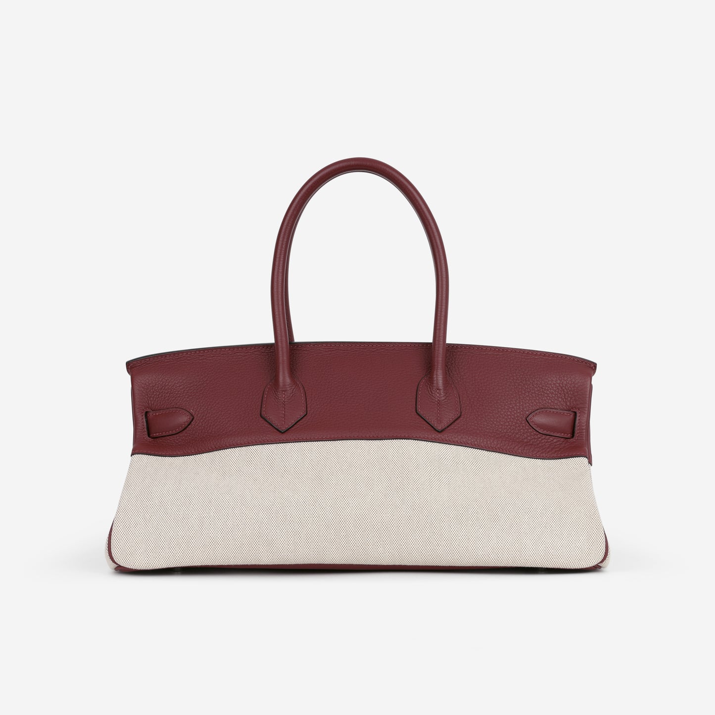 Hermès JPG Shoulder Birkin 42 - Rouge H Fjord / Toile | Palladium Hardware