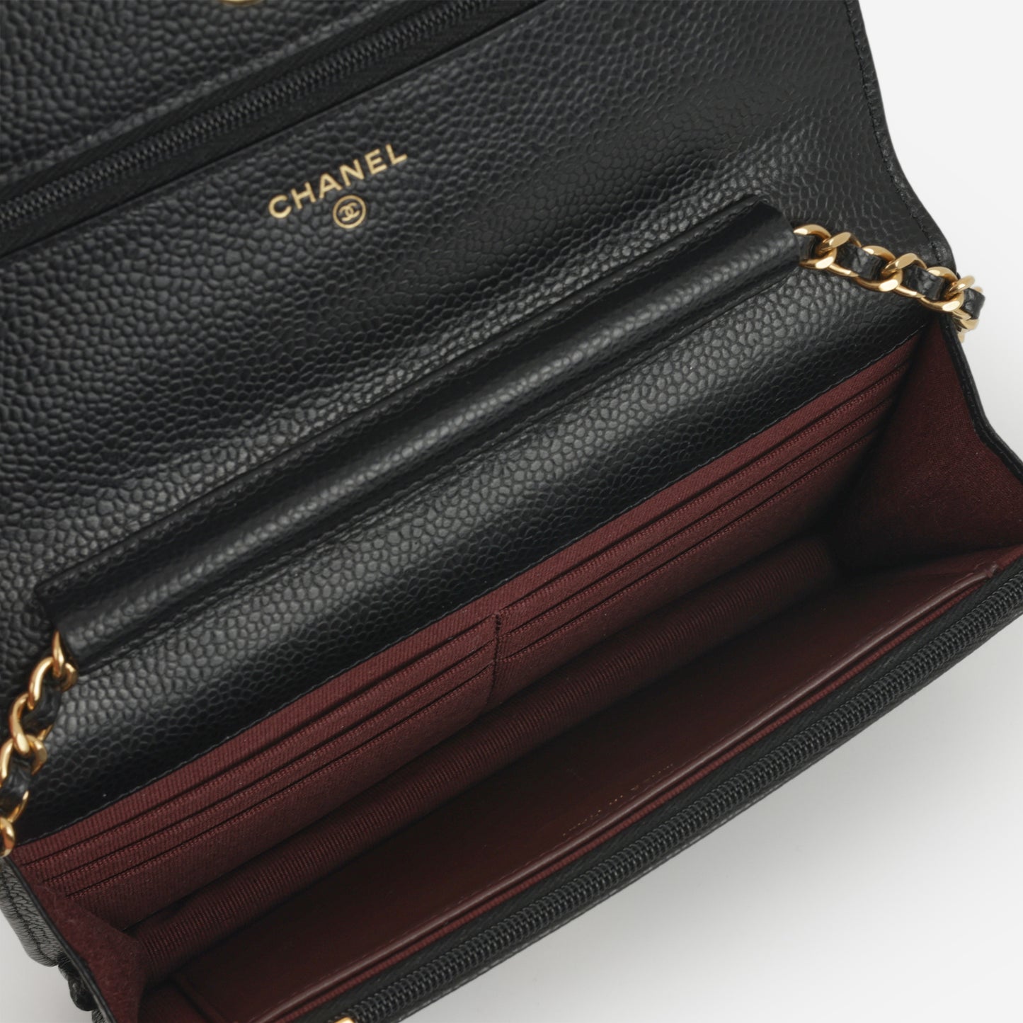 Chanel Classic Wallet on Chain - Black Caviar | Gold Hardware
