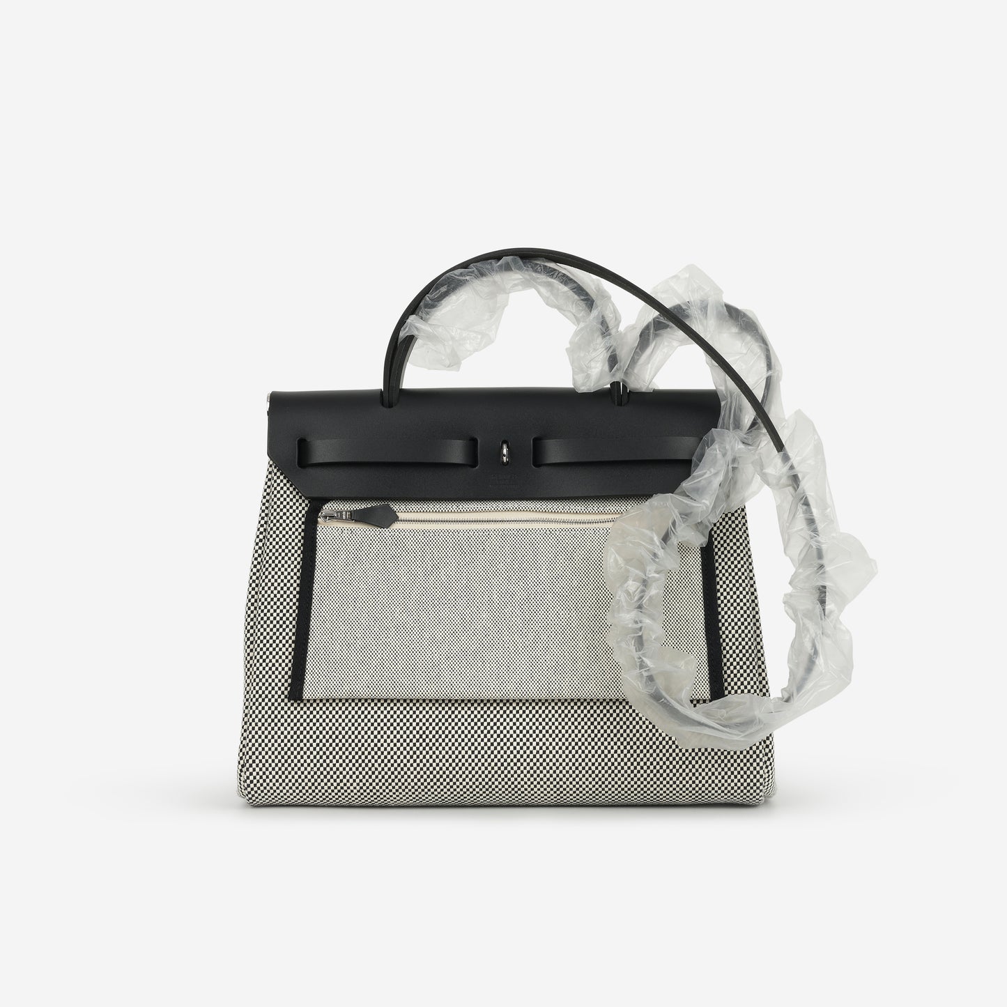 Hermès Herbag 31 - Black Quadrille / Hunter | Palladium Hardware