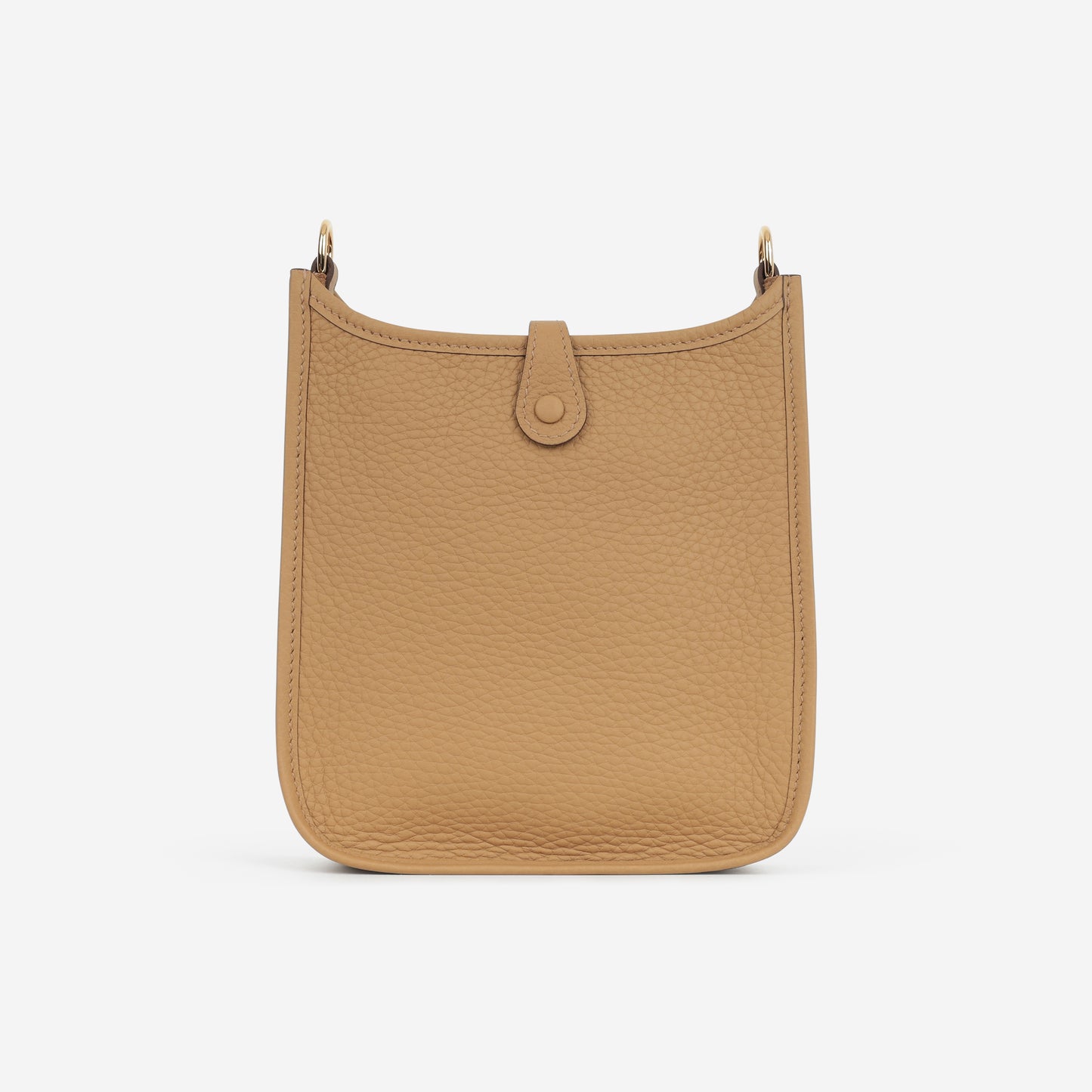 Hermès Mini Evelyne 16  - Biscuit Clemence / Tonal Strap | Gold Hardware