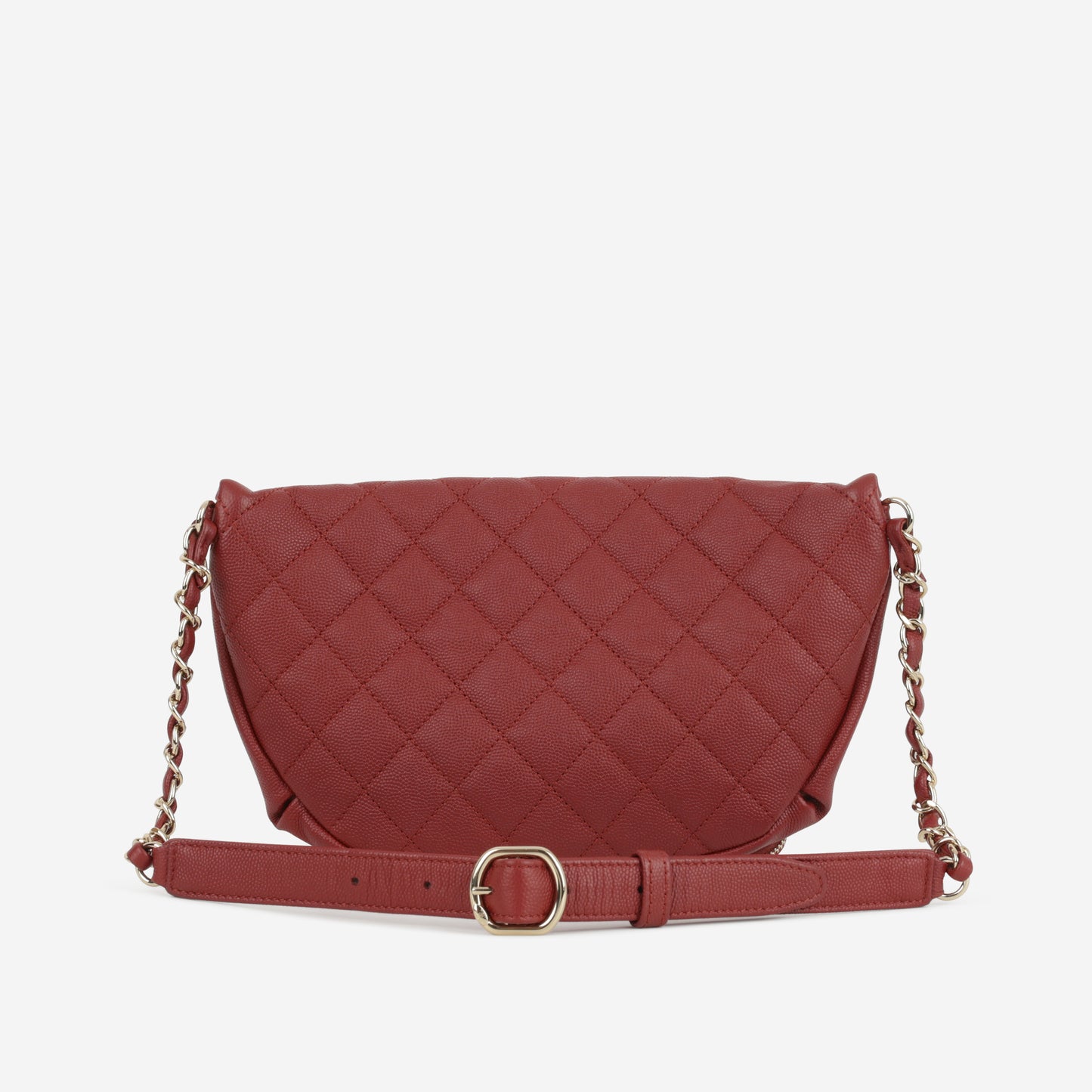 Chanel Business Affinity Waist Bag - Burgundy Caviar | Champagne Gold Hardware