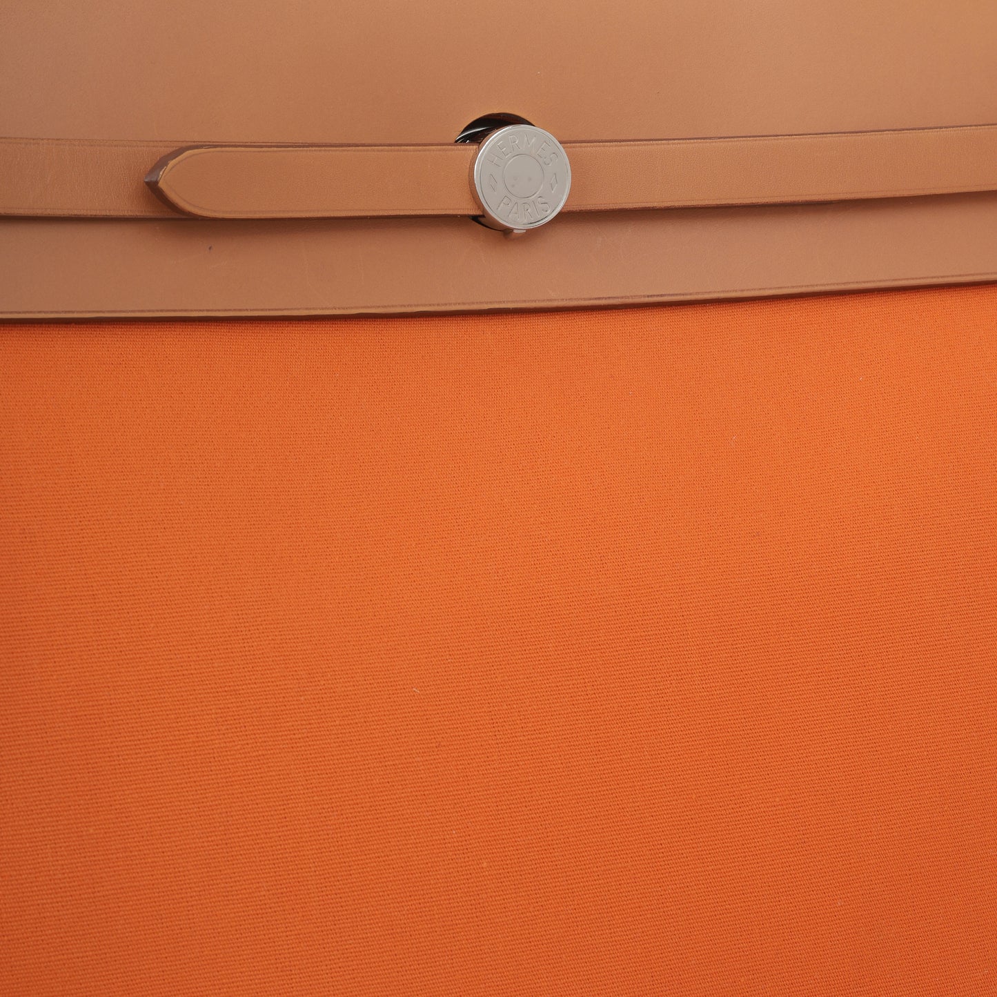 Hermès Herbag 39 - Orange Canvas / Fauve Hunter | Palladium Hardware