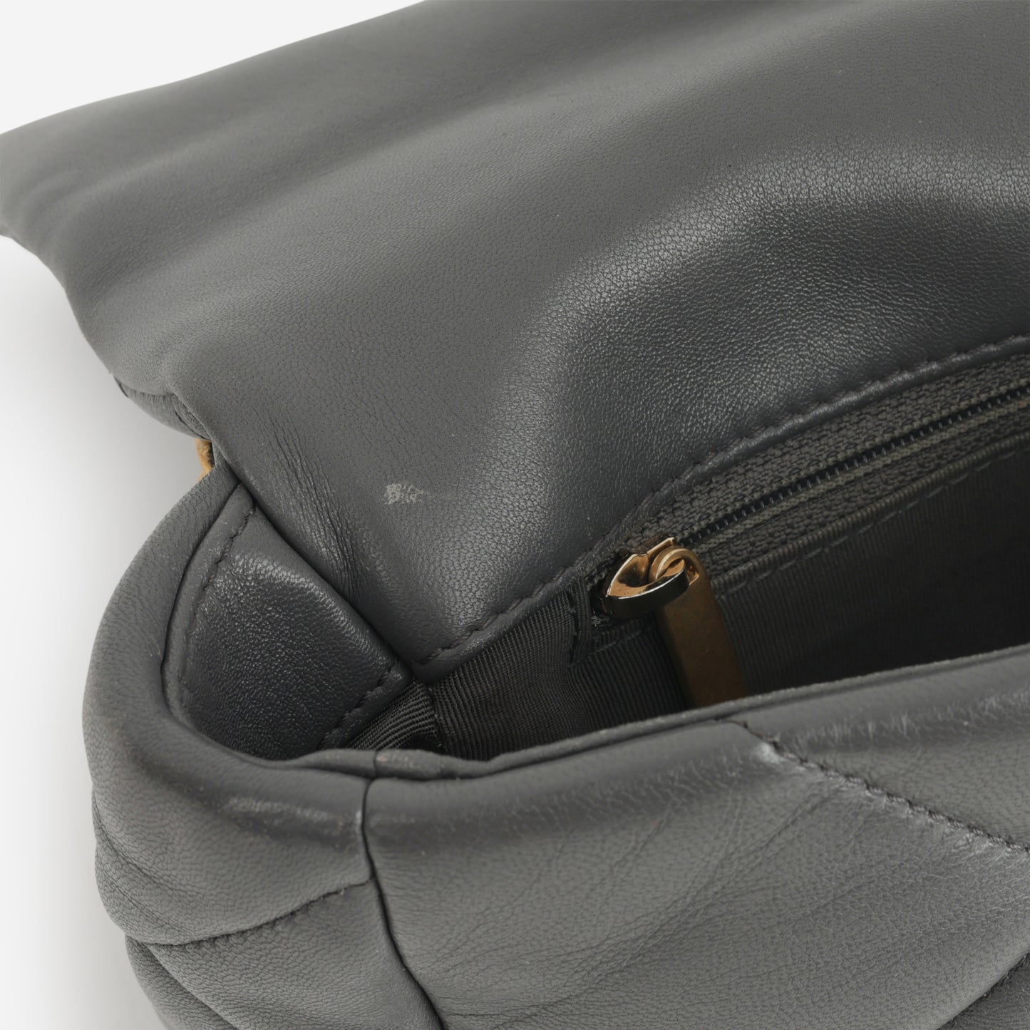 Chanel Small 19 Flap - Grey Lambskin | Mixed Metal Hardware