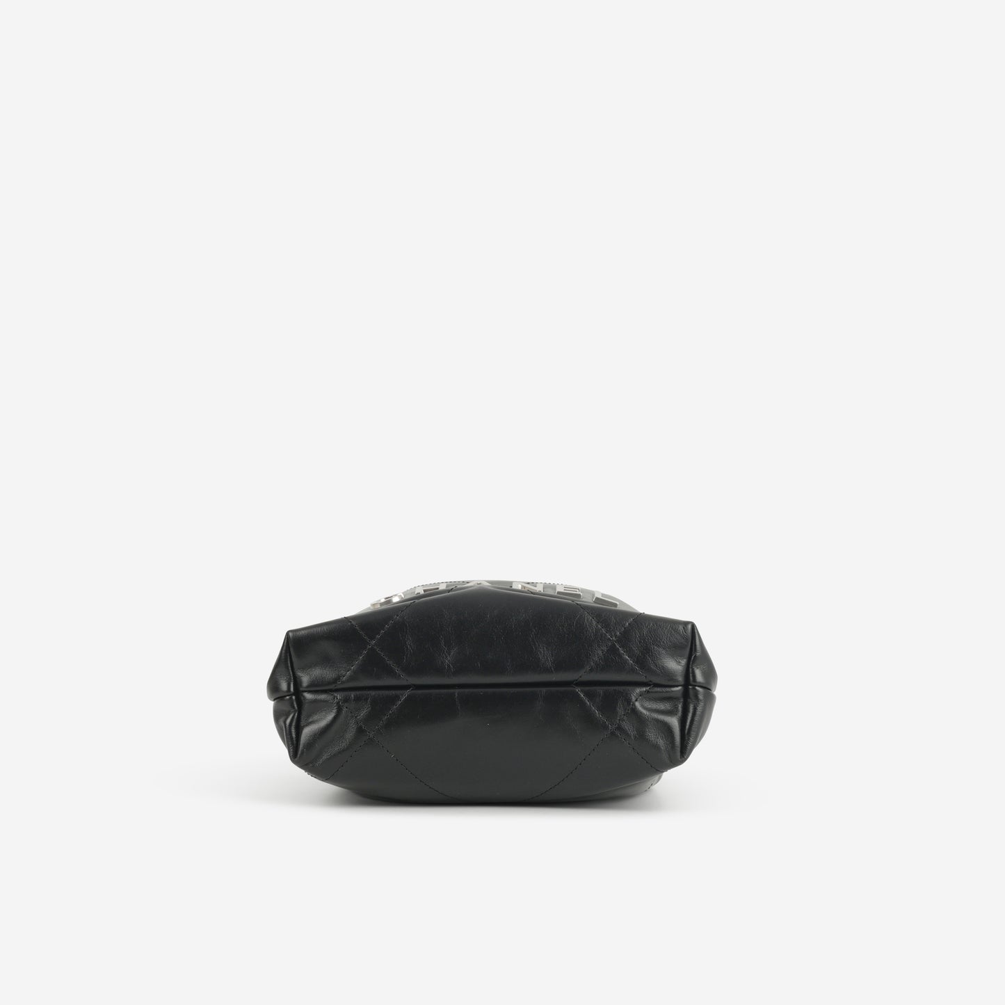 Chanel Mini 22 - Black Calfskin | Silver Hardware