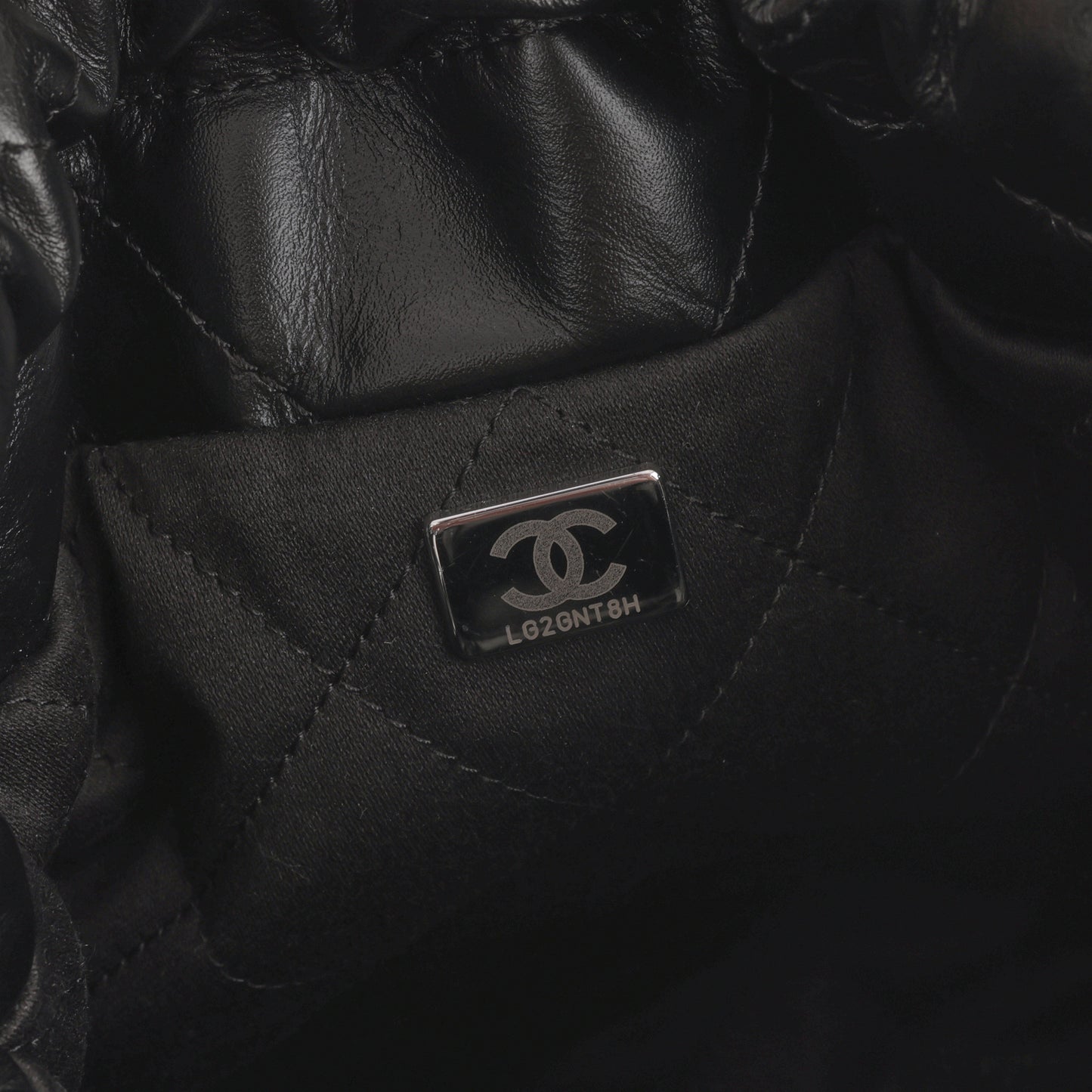 Chanel Mini 22 - Black Calfskin | Silver Hardware