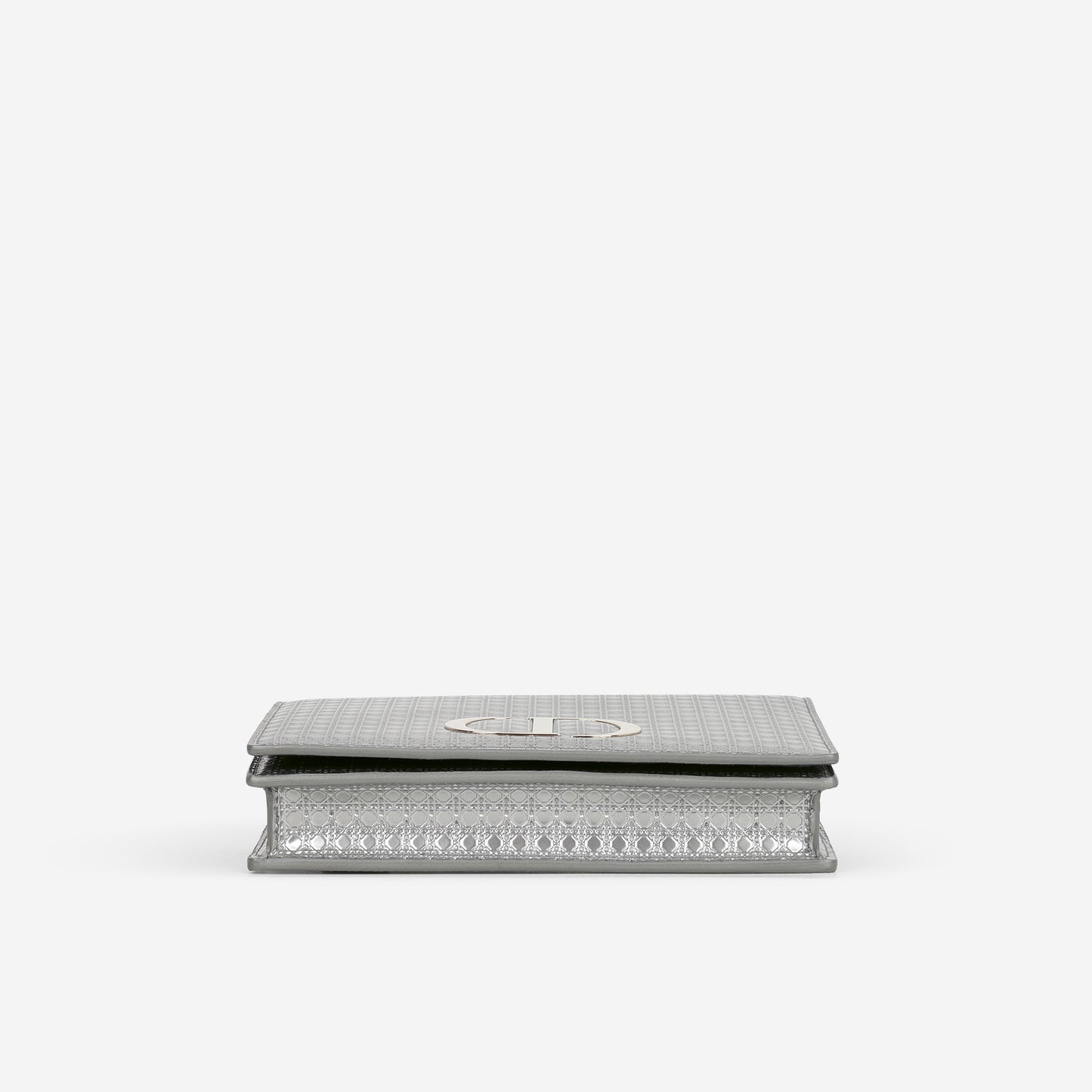 Dior 2-In-1 30 Montaigne Pouch - Silver Microcannage Calfskin | Champagne Gold Hardware
