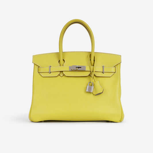 Hermès Birkin 30 Candy - Lime Epsom / Gris Perle | Palladium Hardware