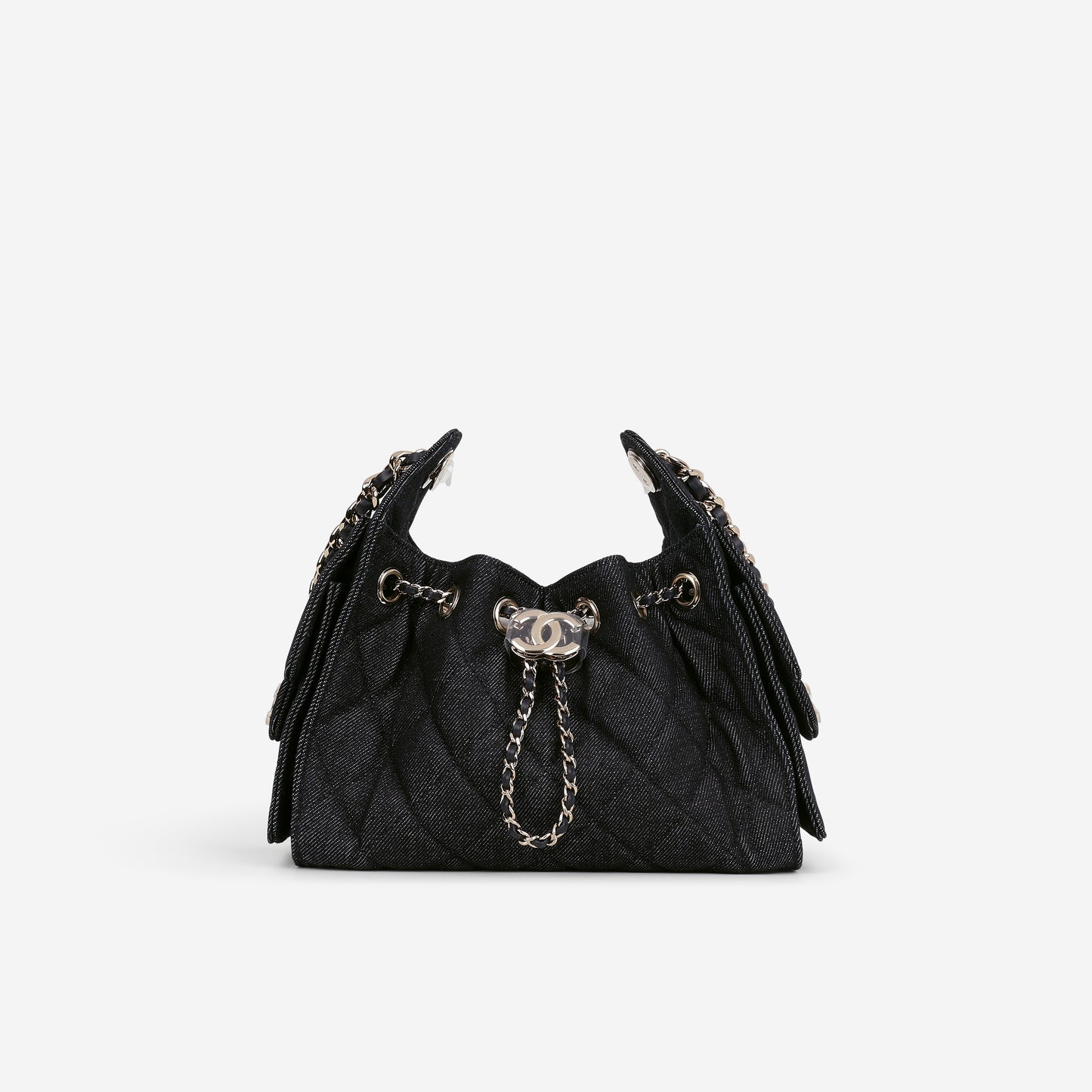 Chanel Mini 25 Hobo - Indigo Denim | Polished Champagne Gold Hardware