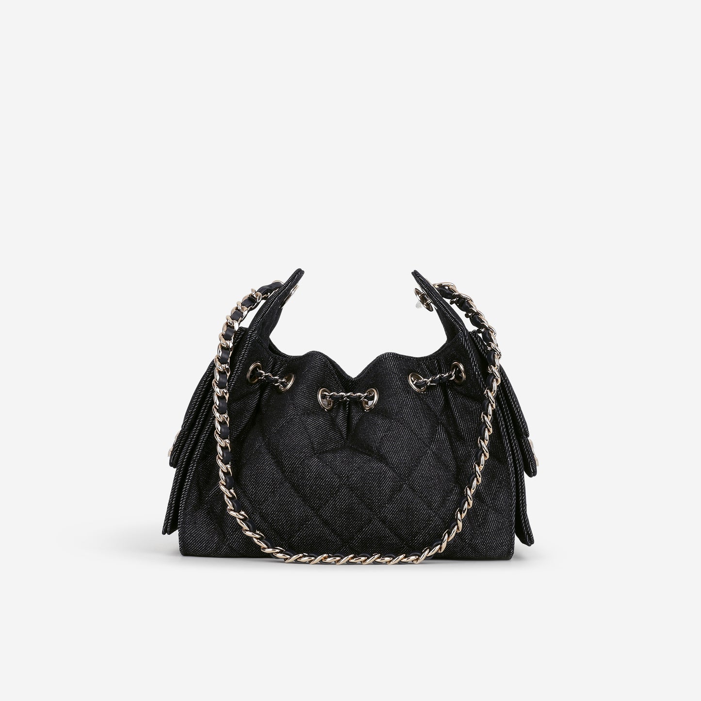 Chanel Mini 25 Hobo - Indigo Denim | Polished Champagne Gold Hardware
